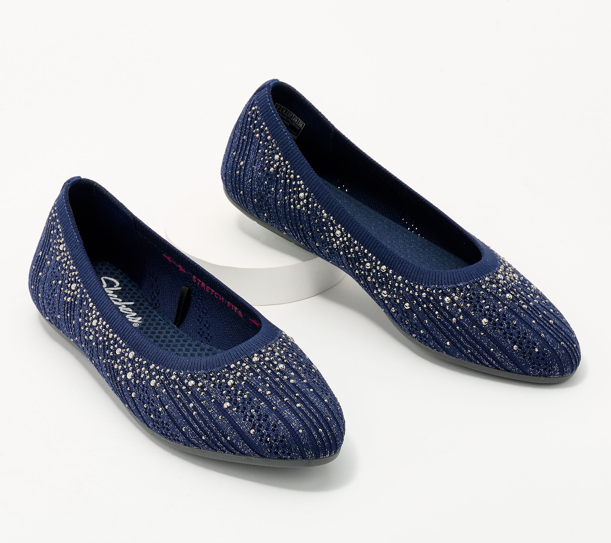 Dressy navy hot sale blue flats