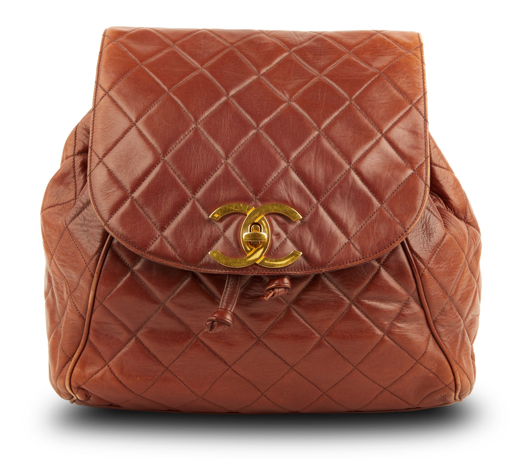 CHANEL preowned Quilted CC Red FlapBag with Handle