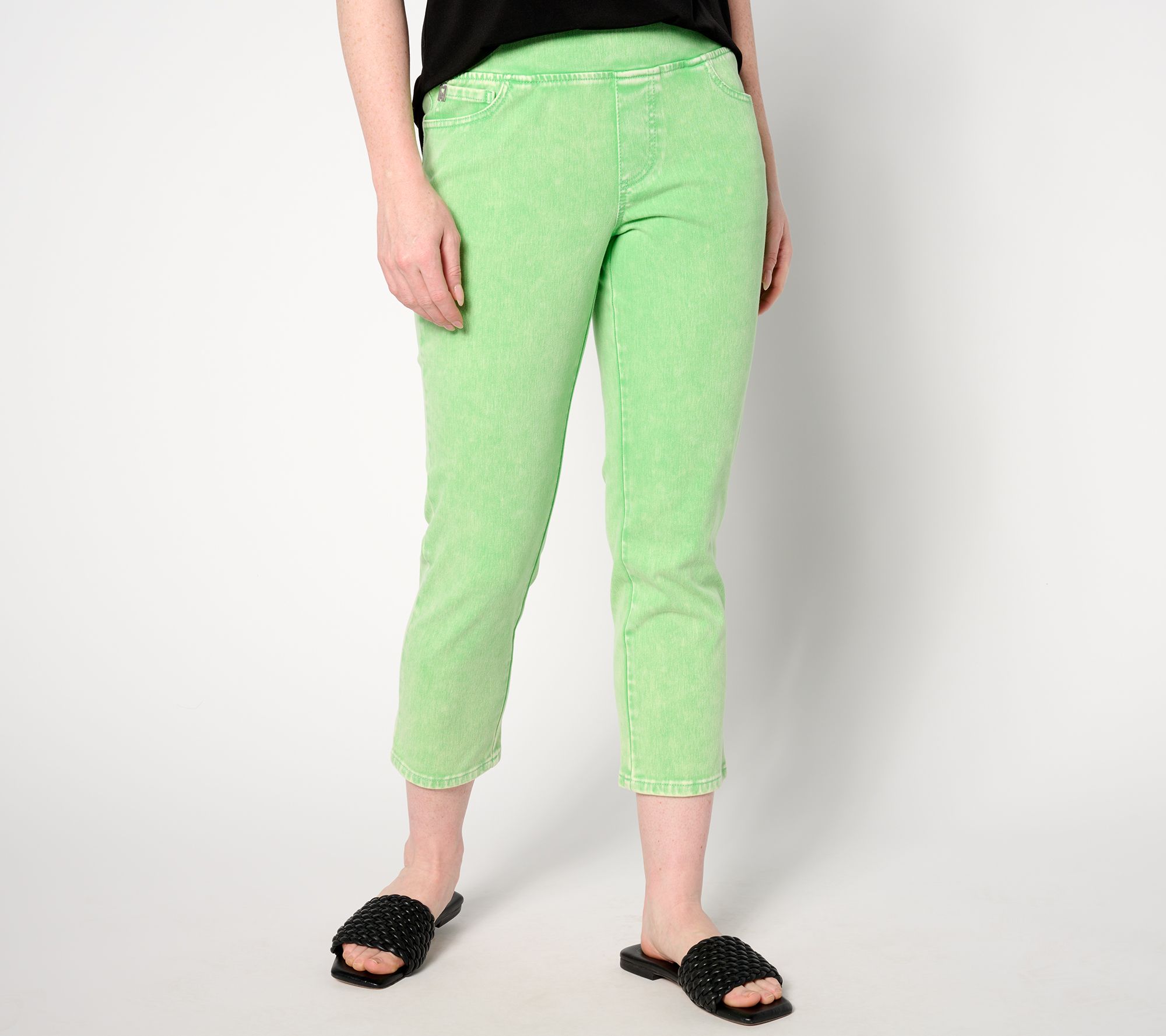 Belle Beach by Kim Gravel Tall Delray Denim Cropped Jean