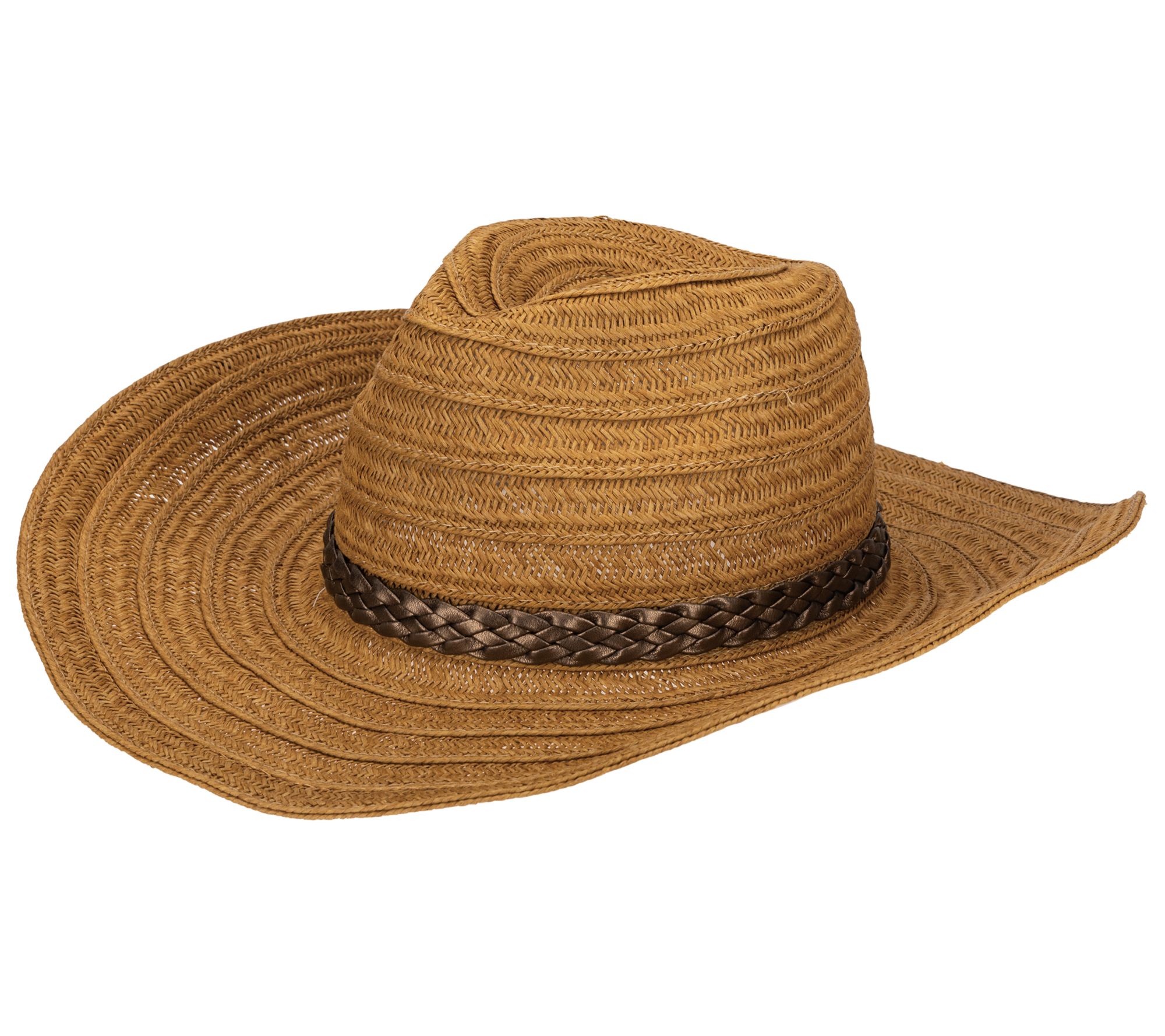 San Diego Hat Co. Pinched Crown Cowboy Hat with Band