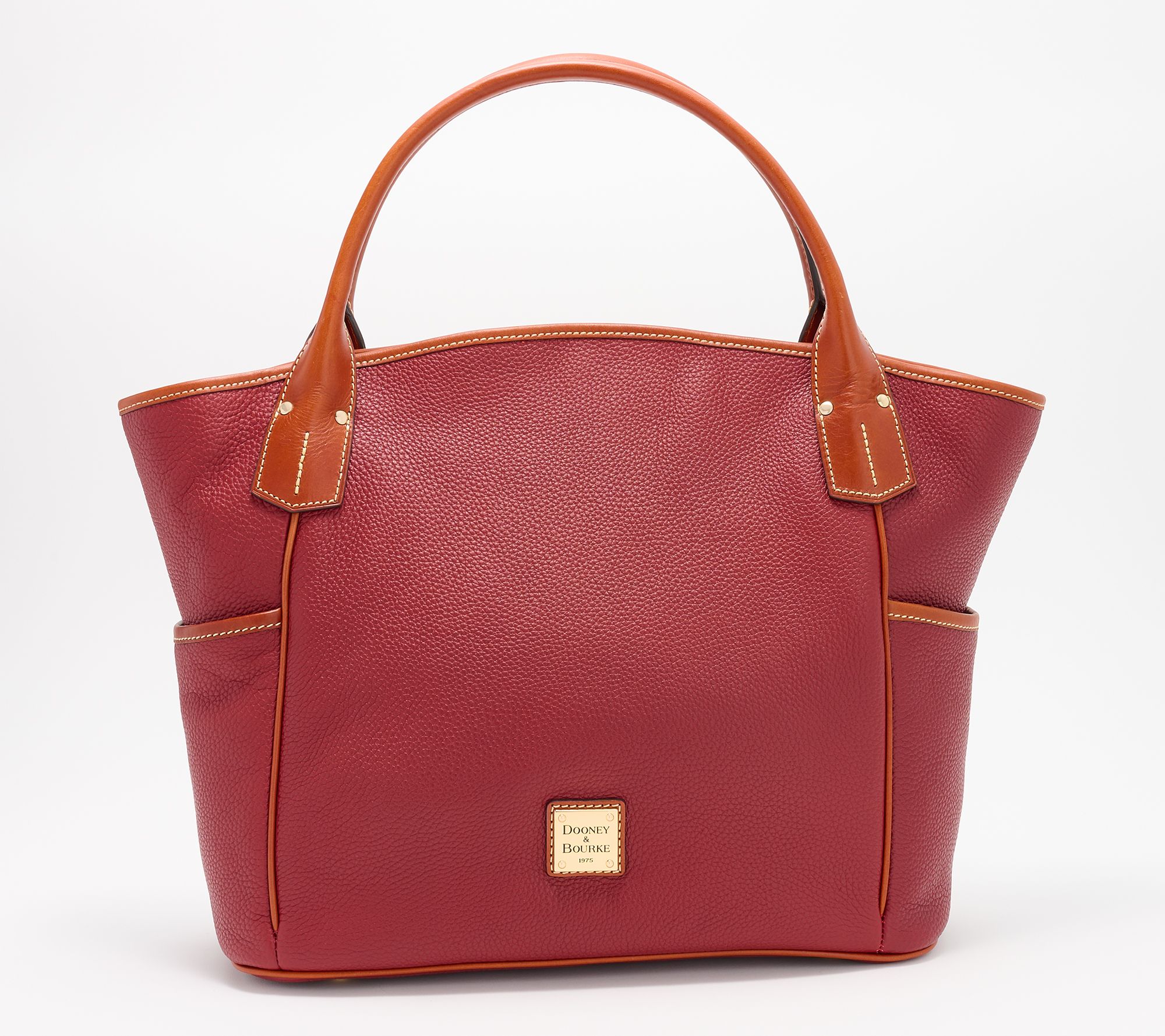 As Is Dooney Bourke Archives 2009 Pebble Leather Kristen Tote QVC