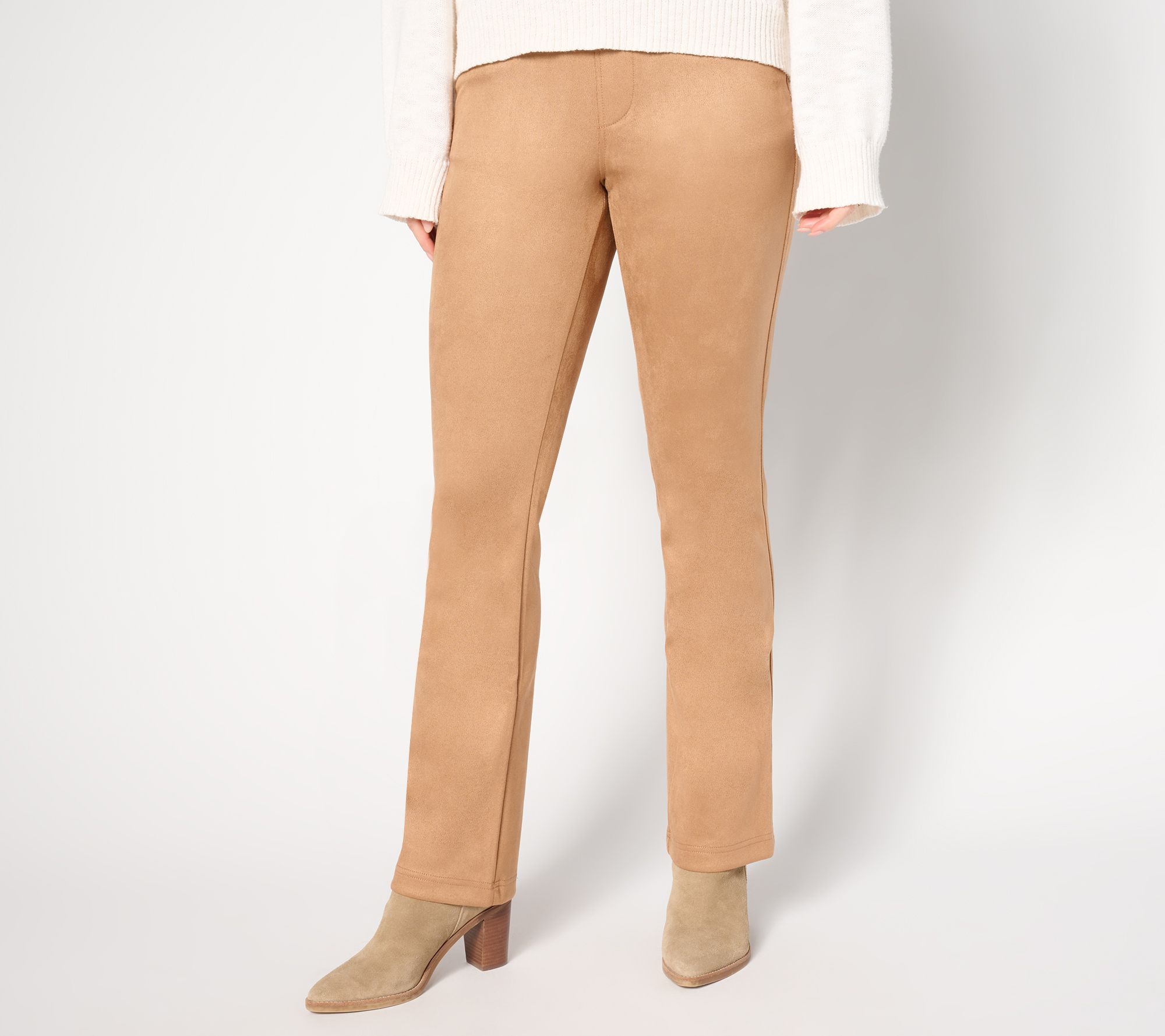 Belle by Kim Gravel Petite PerSuede Me 5 Pocket Boot Cut Jean