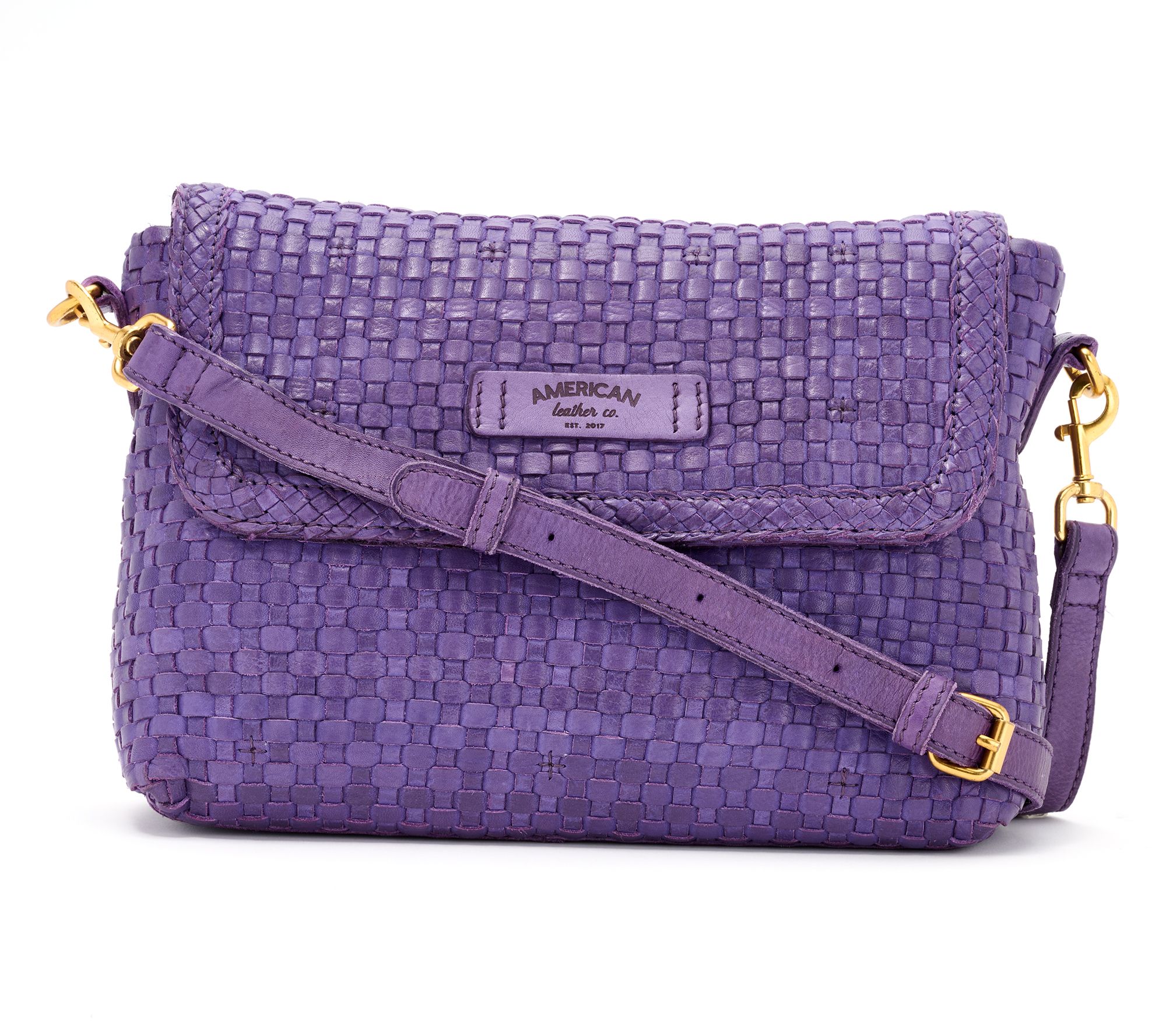 American Leather Co. Heritage Leather Summers Woven Crossbody