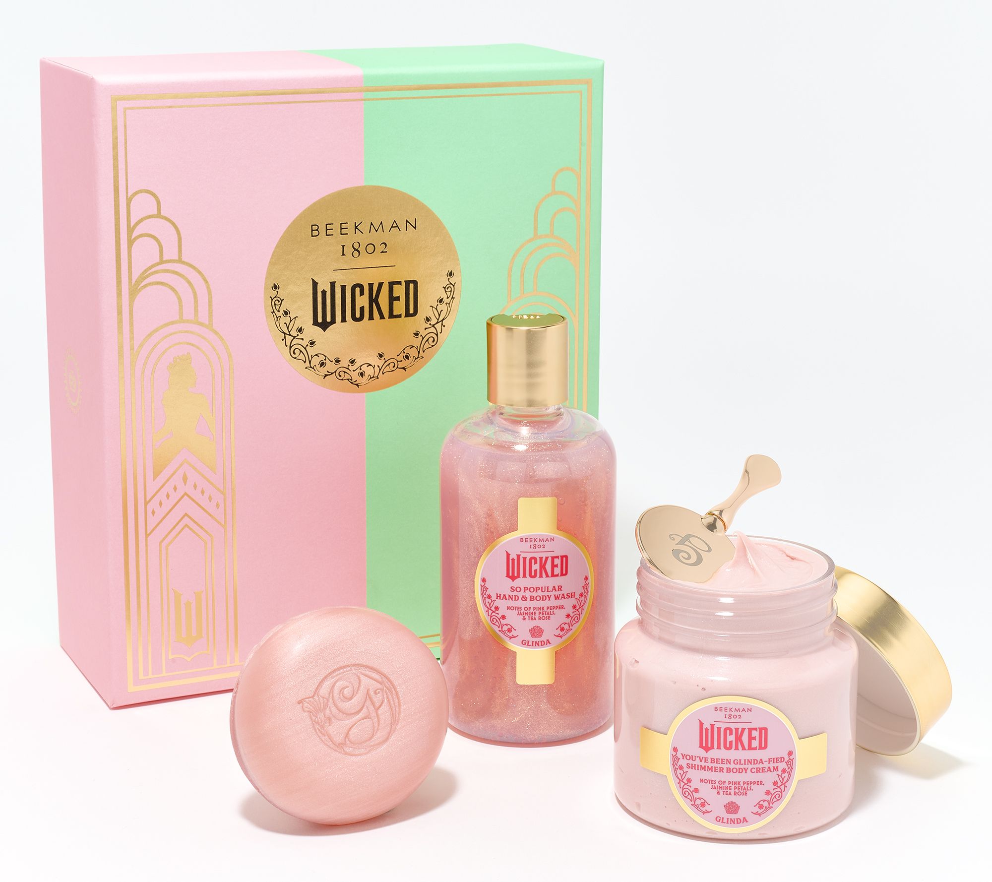 Beekman 1802 x Wicked 3pc Glinda Body Care Gift Set