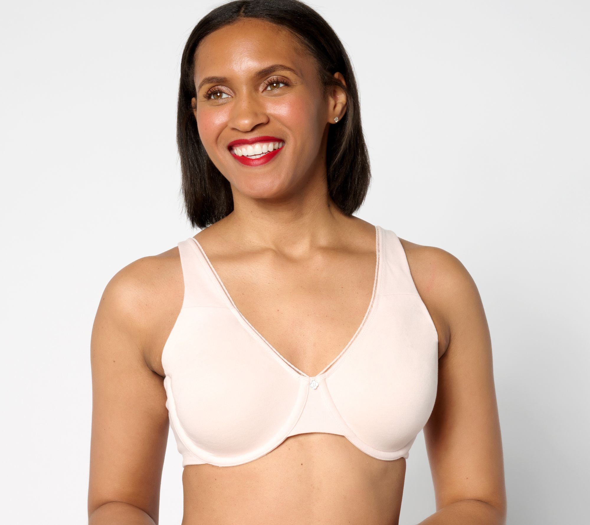 "As Is" Breezies Cotton Stretch UW Minimizer Bra