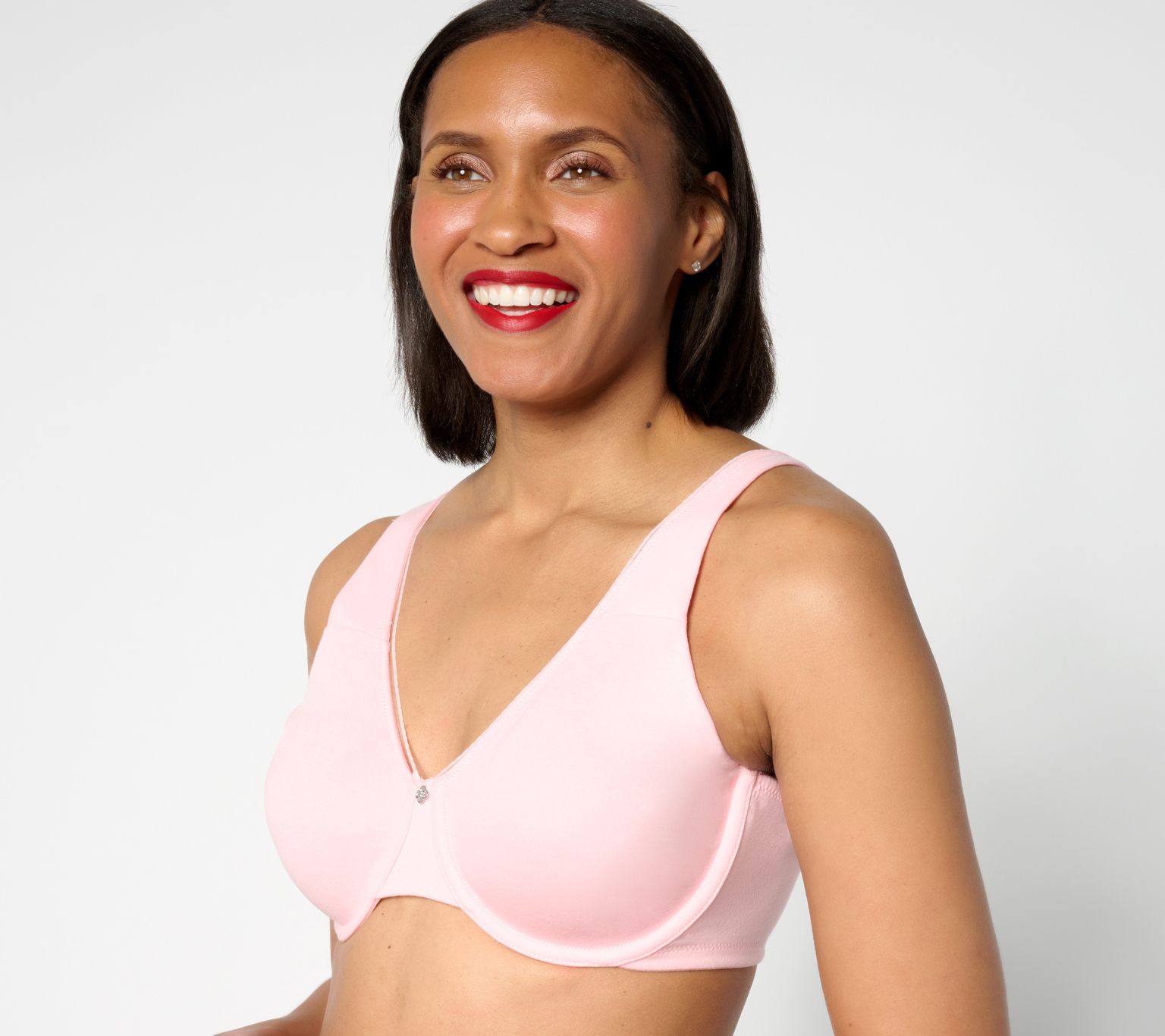 "As Is" Breezies Cotton Stretch UW Minimizer Bra