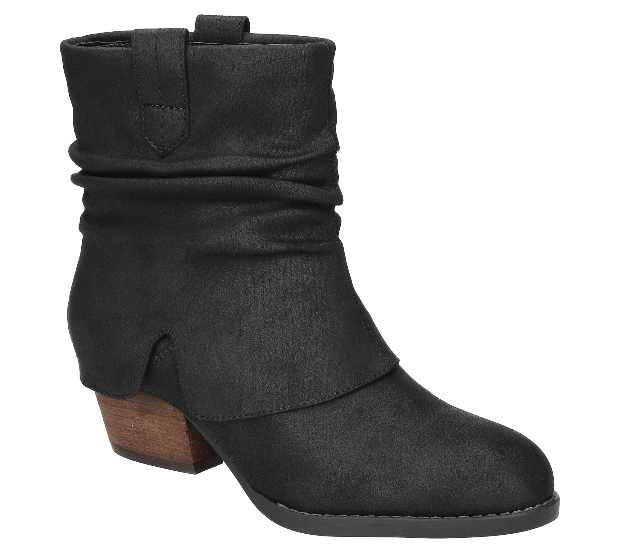 Bella Vita Slouch Block Heel Ankle Boots-Twyla