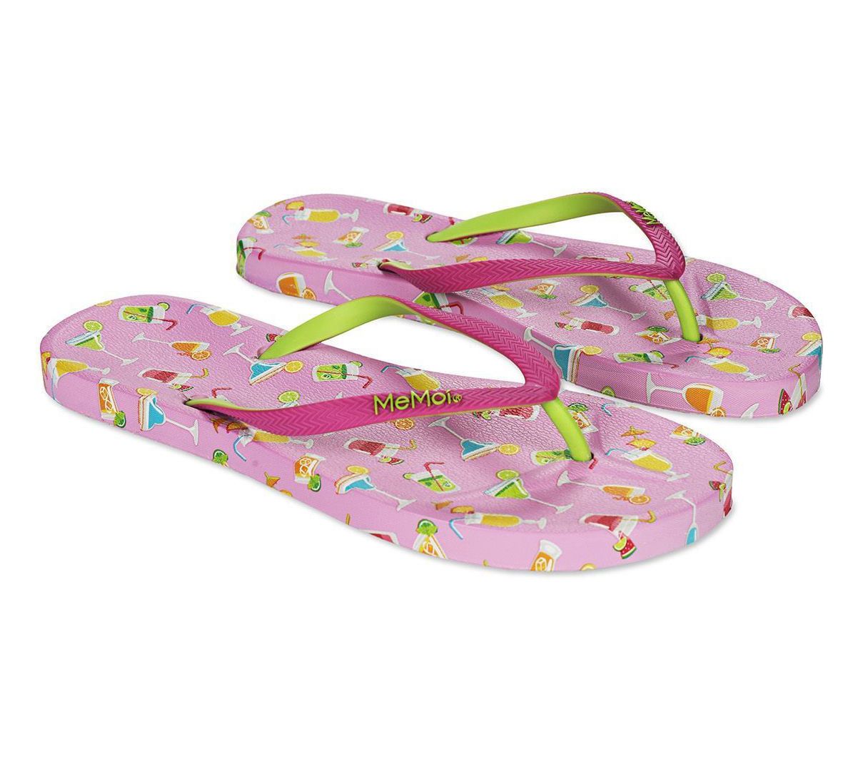 MeMoi Women's Flip Flops & Mesh Bag Set