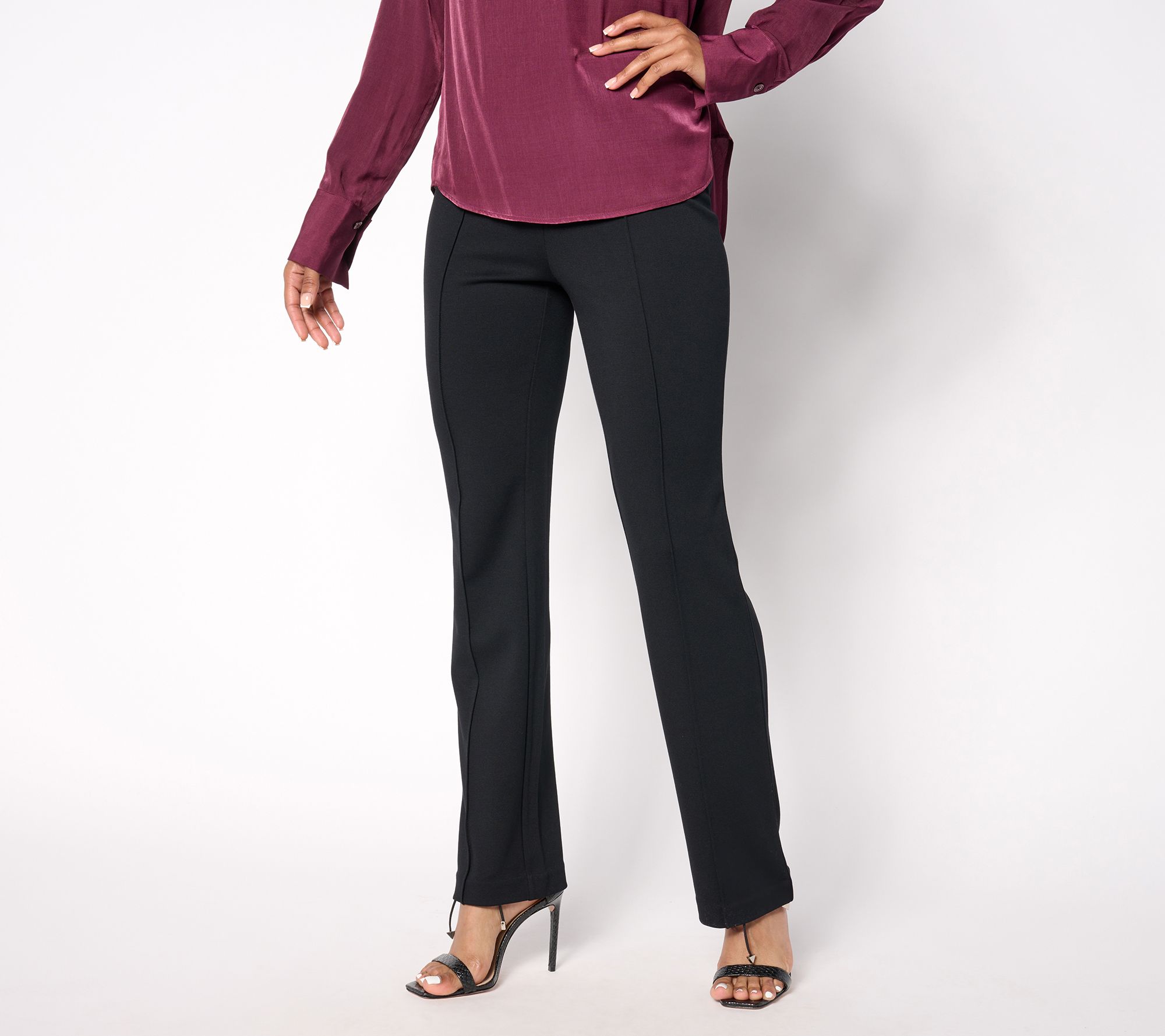 "As Is" BEAUTIFUL by Lawrence Zarian Regular Ponte Pull On Pant