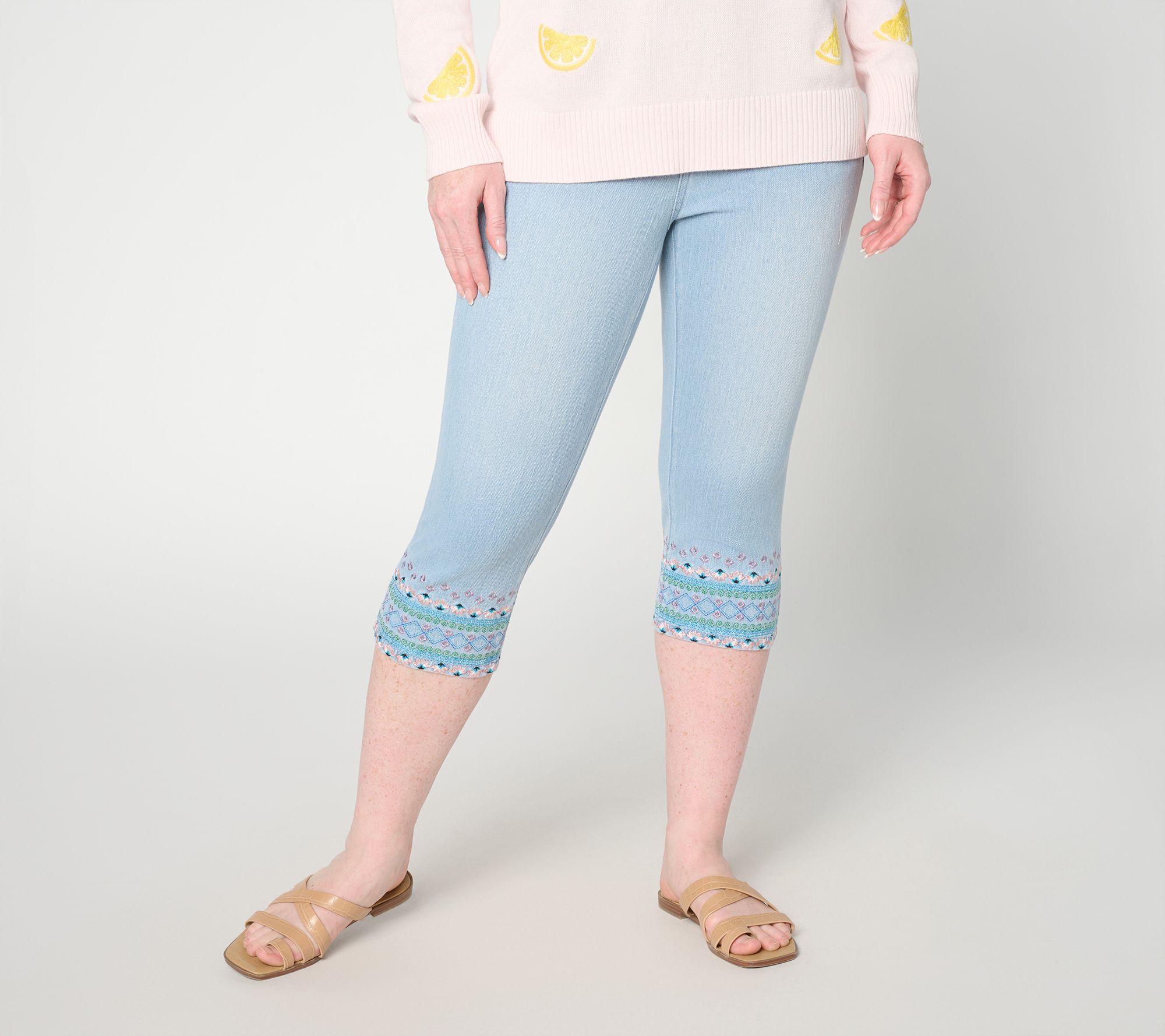  Belle Boho by Kim Gravel Flexibelle Boho Moment Capri Pants - A683582