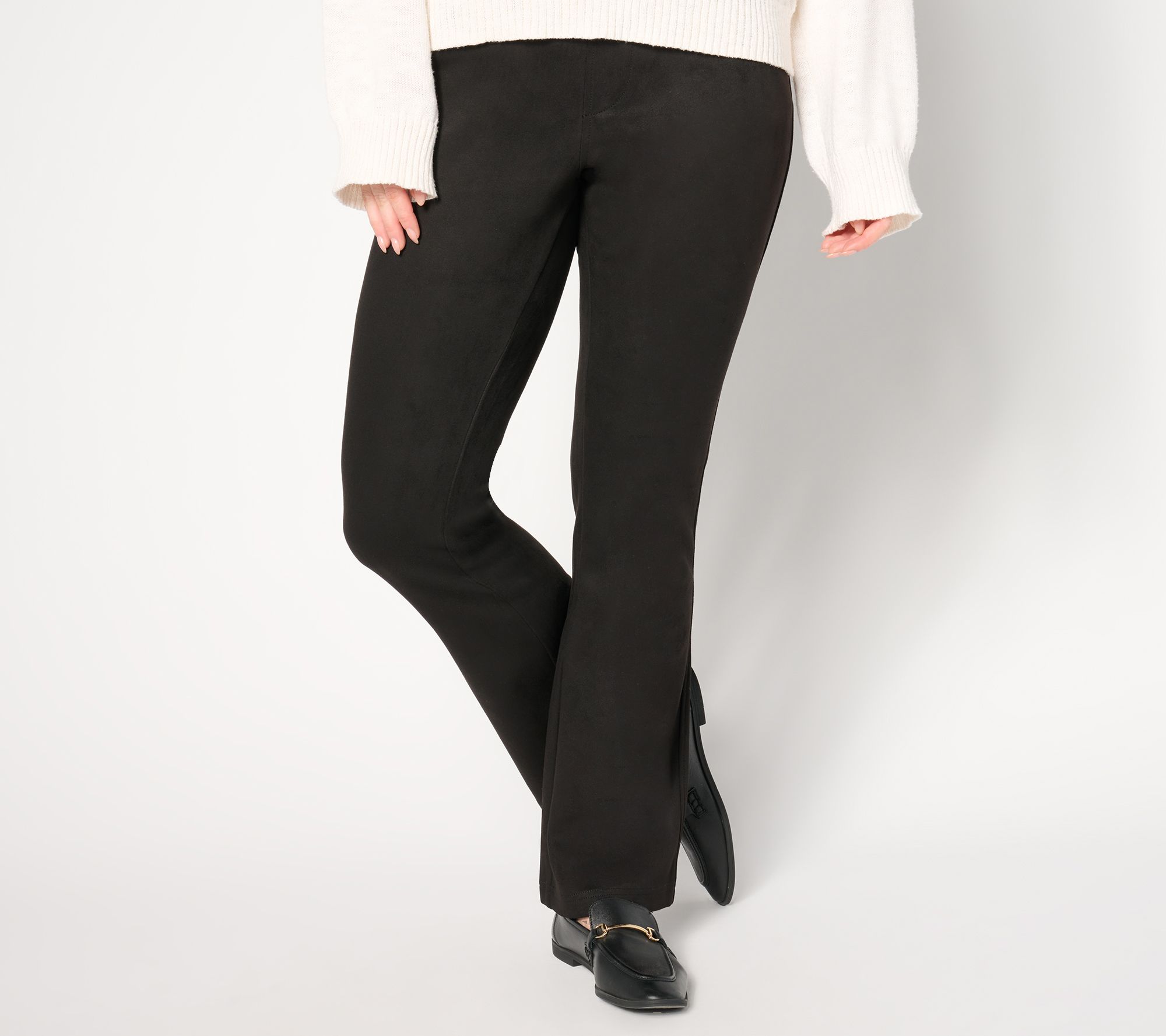 "As Is" Belle by Kim Gravel Petite PerSuede Me 5 Pocket Boot Cut Jean