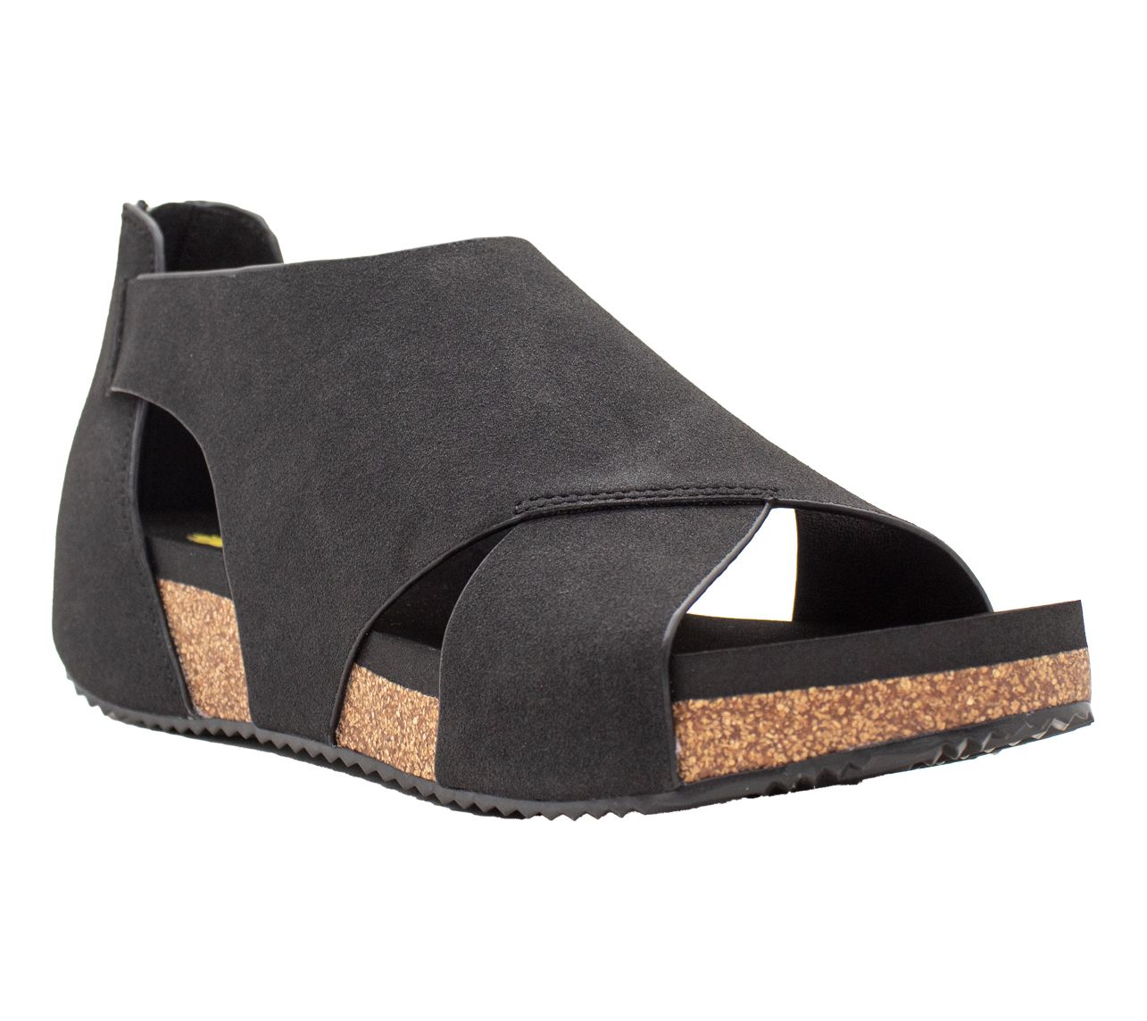 Volatile Back Zip Cutout Flatform Sandal- Barstow
