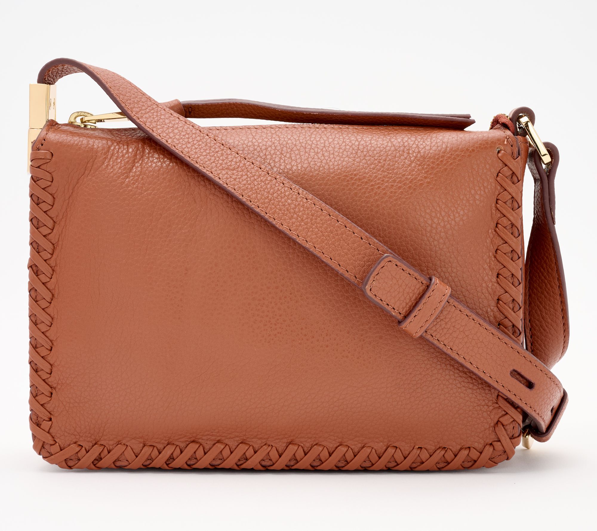 "As Is" LODIS Texas Leather Lisa Crossbody Bag