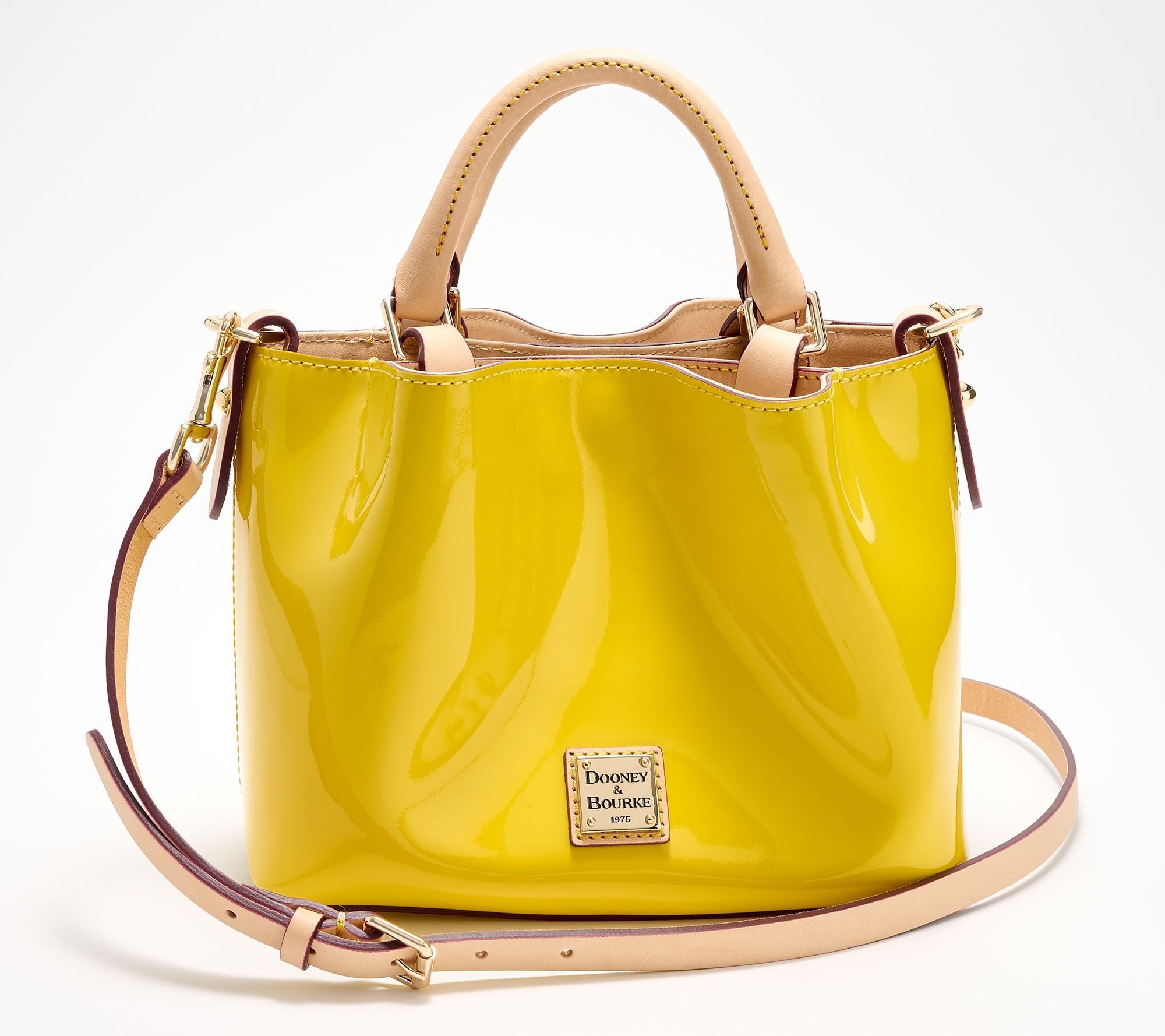 Dooney & Bourke Patent Leather Mini Barlow w/ Crossbody Strap