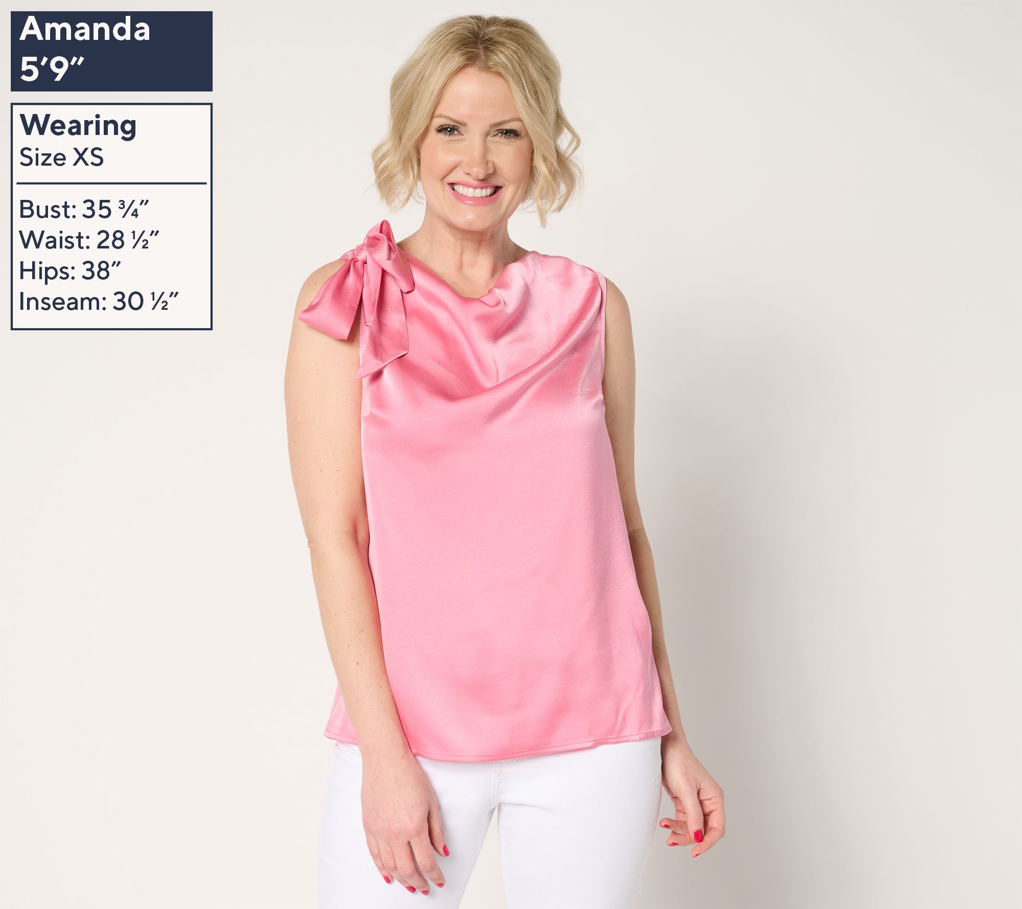 Me by Jennie Garth Barton Bow Blouse - QVC.com