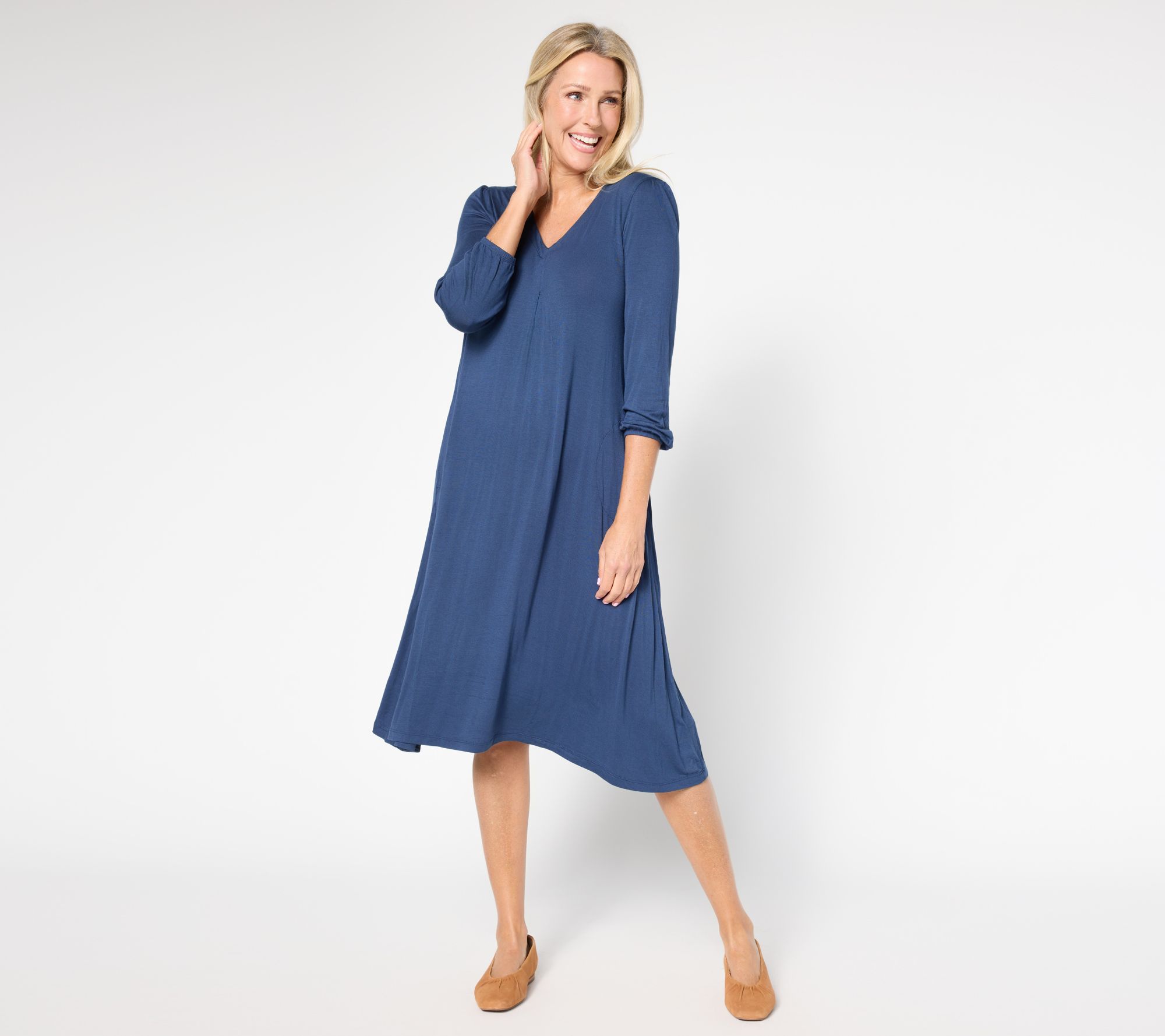 Cuddl Duds Soft Stretch Lounge Dress