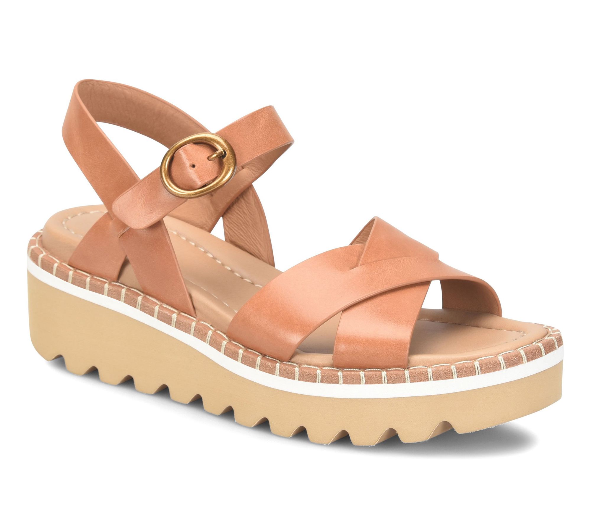 Sofft Leather Platform Sport Sandal - Ruthie