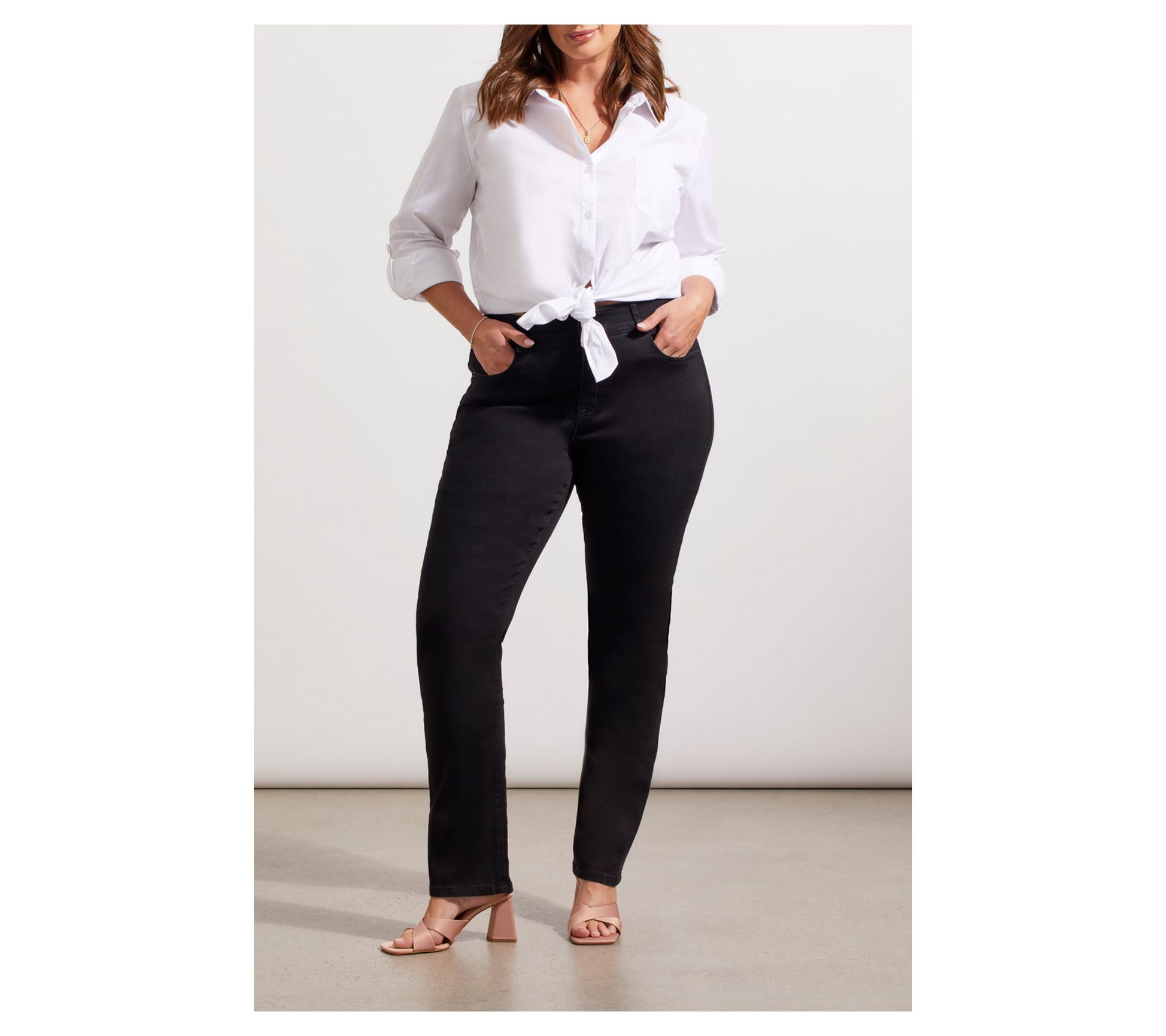 Tribal Sophia Curvy Straight Leg Jeans