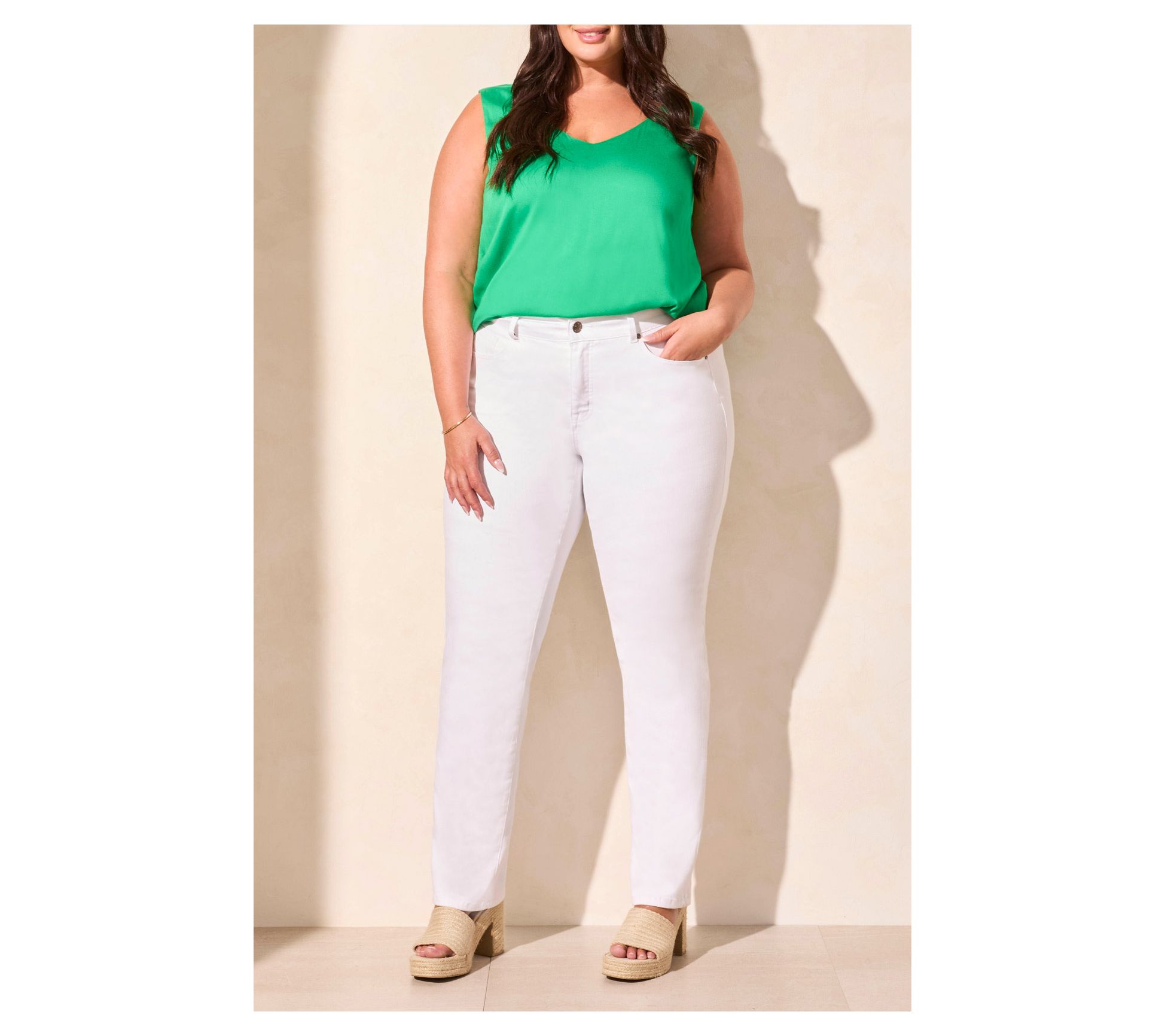 Tribal Sophia Curvy Straight Leg Jeans