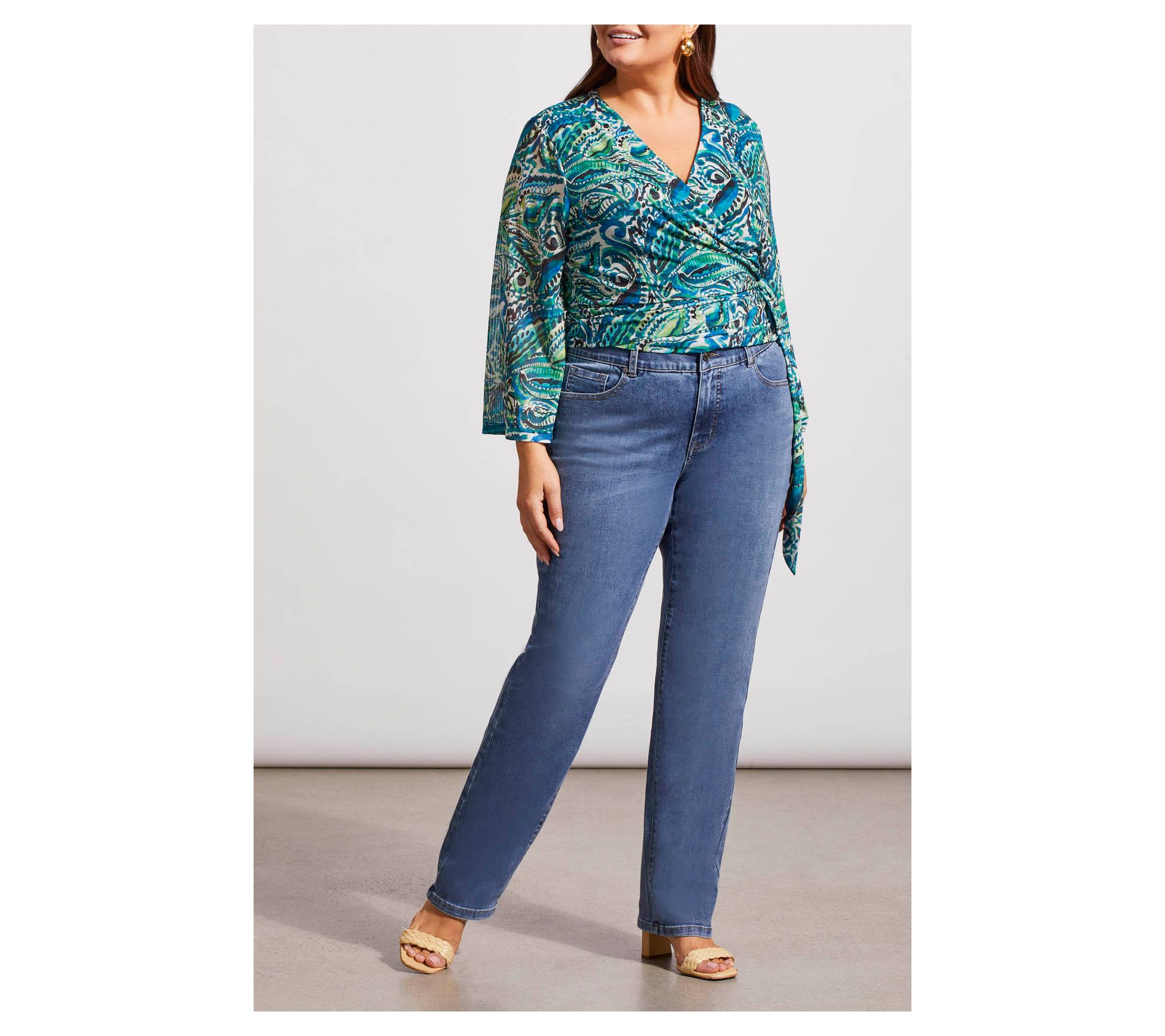 Tribal Sophia Curvy Straight Leg Jeans