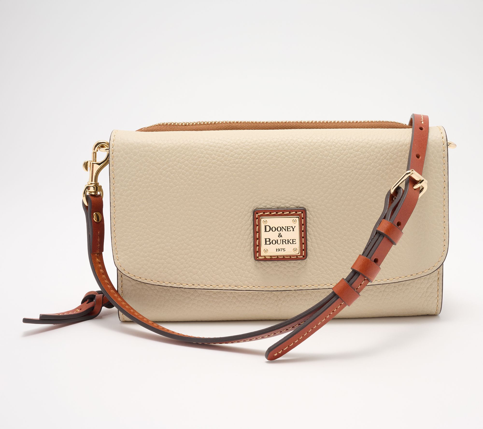 Dooney & Bourke Pebble Leather Clutch Wallet Crossbody
