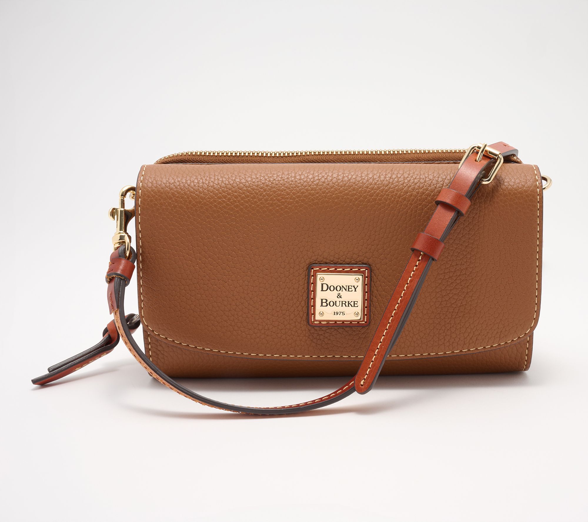 Dooney & Bourke Pebble Leather Clutch Wallet Crossbody