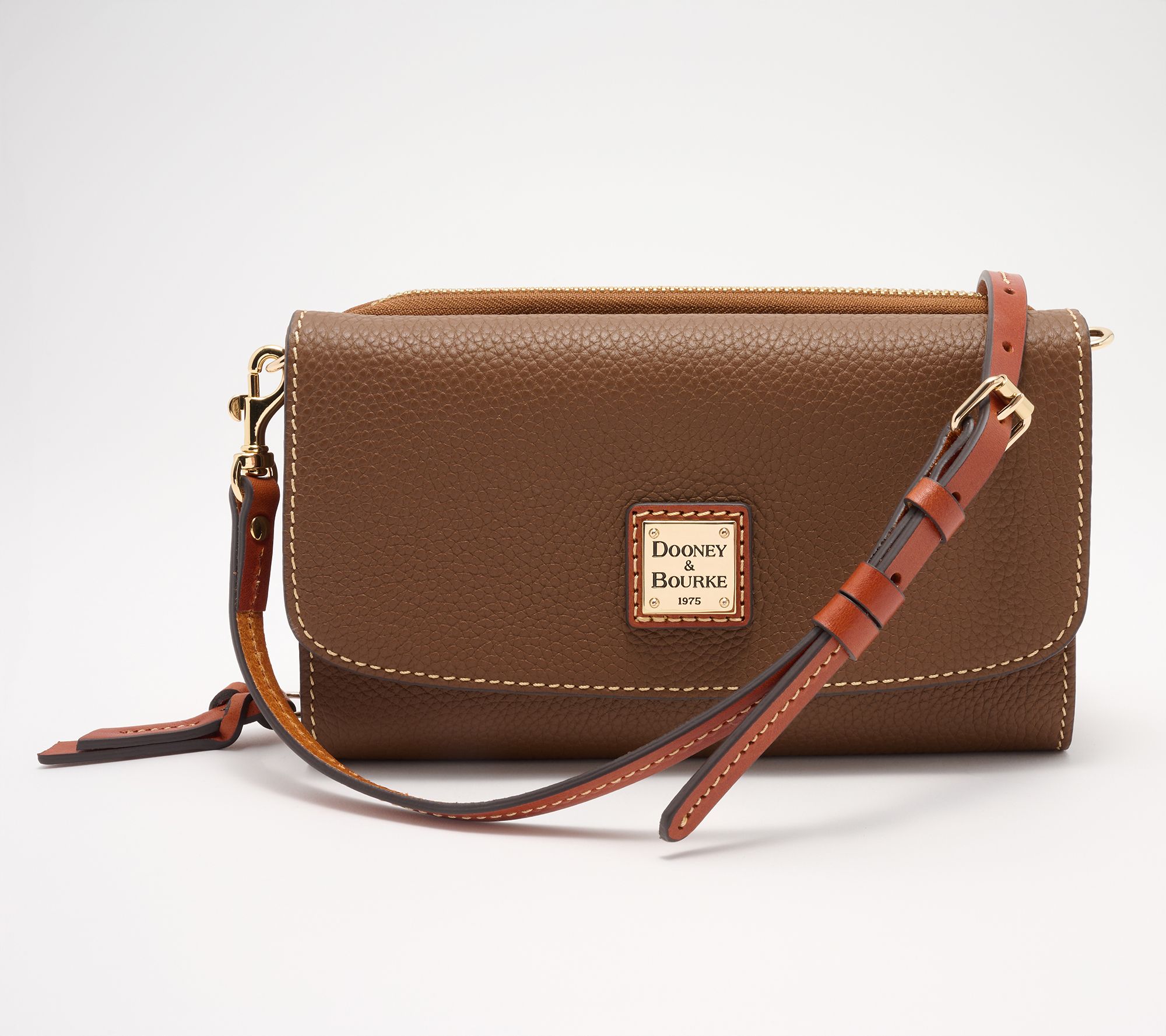 Dooney & Bourke Pebble Leather Clutch Wallet Crossbody