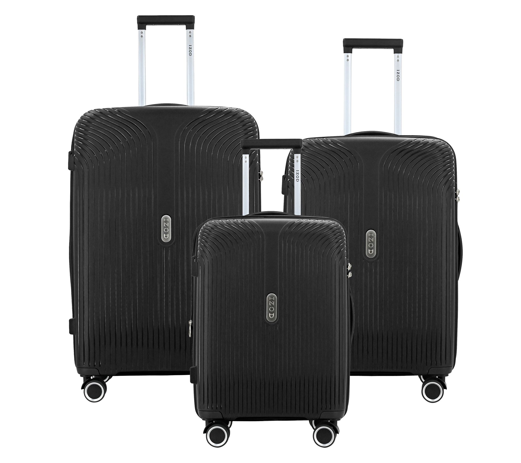IZOD Sabina Lightweight Polycarbonate 3-Piece Luggage Set