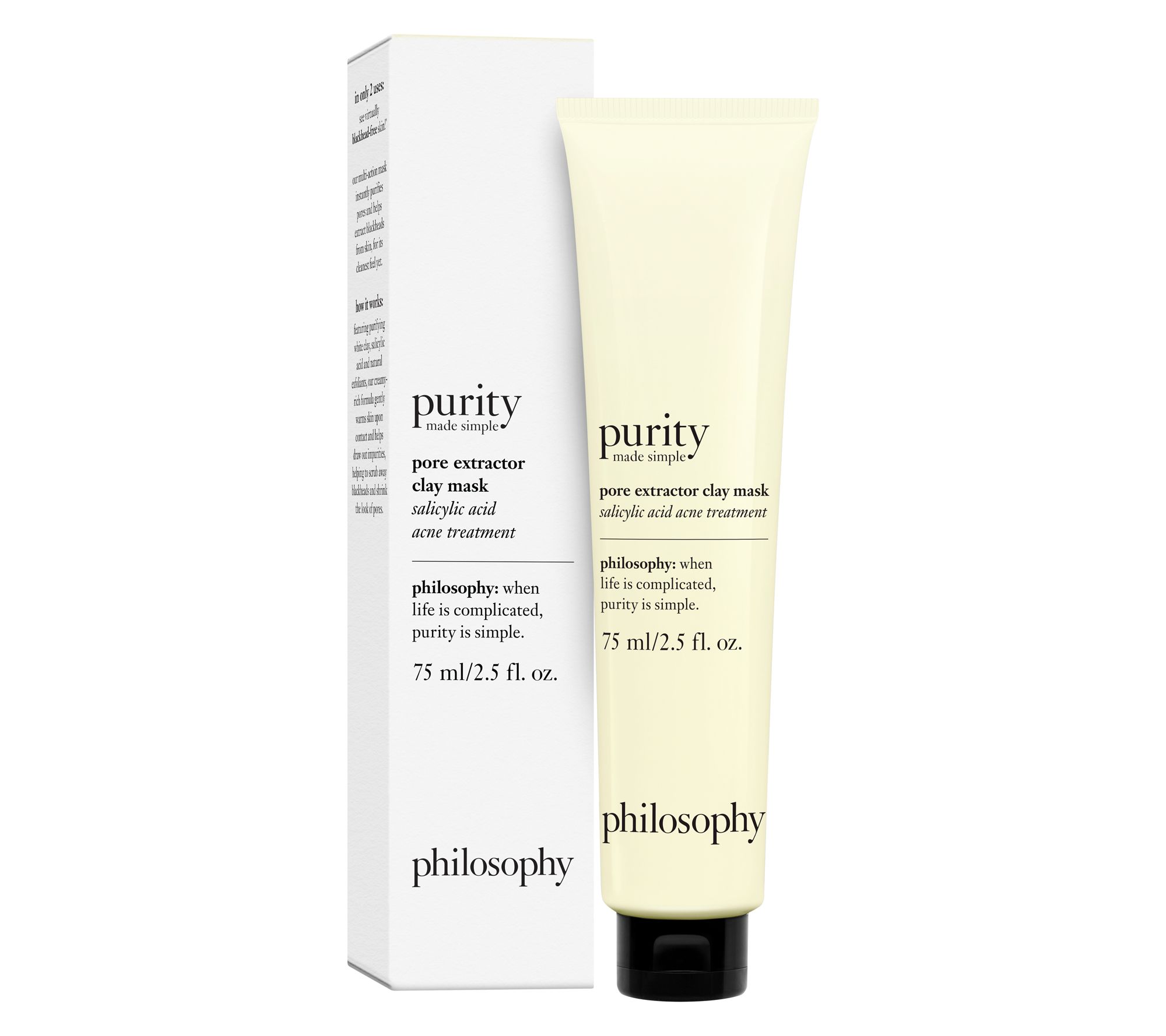 philosophy 2.5 oz. purity made simple pore extractor clay mask