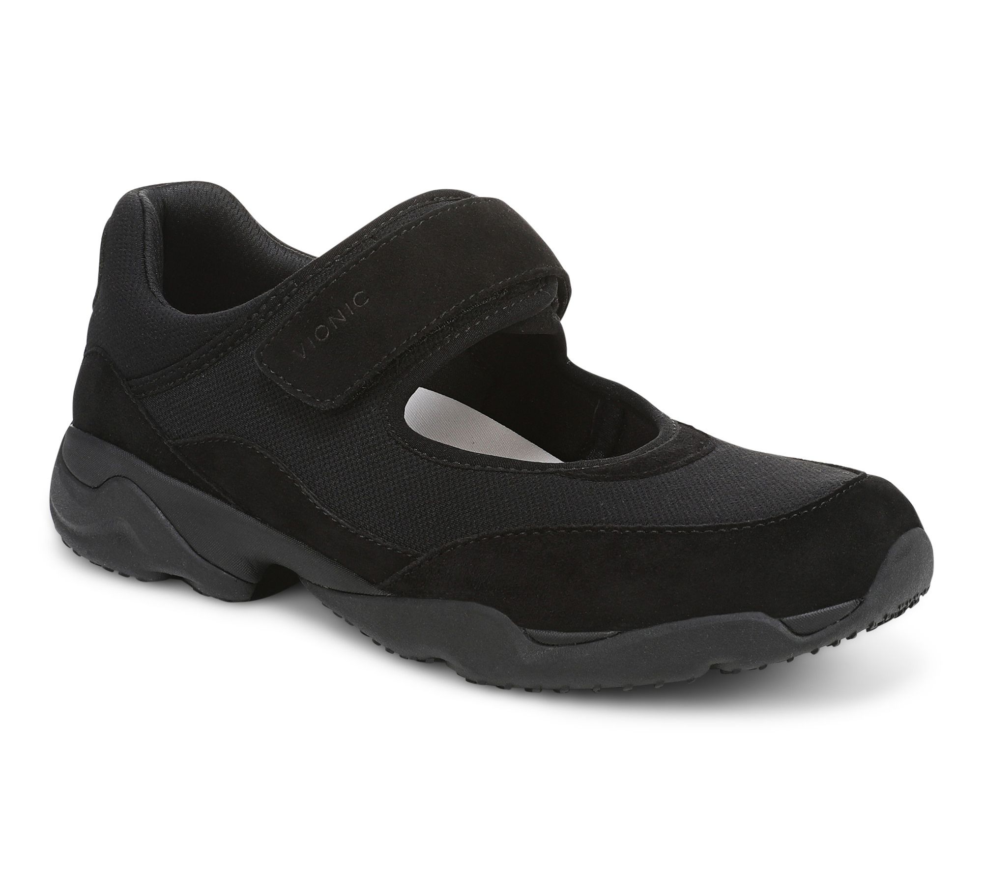 Vionic Textile & Suede Mary Jane Sneaker - Walk Slim Giselle