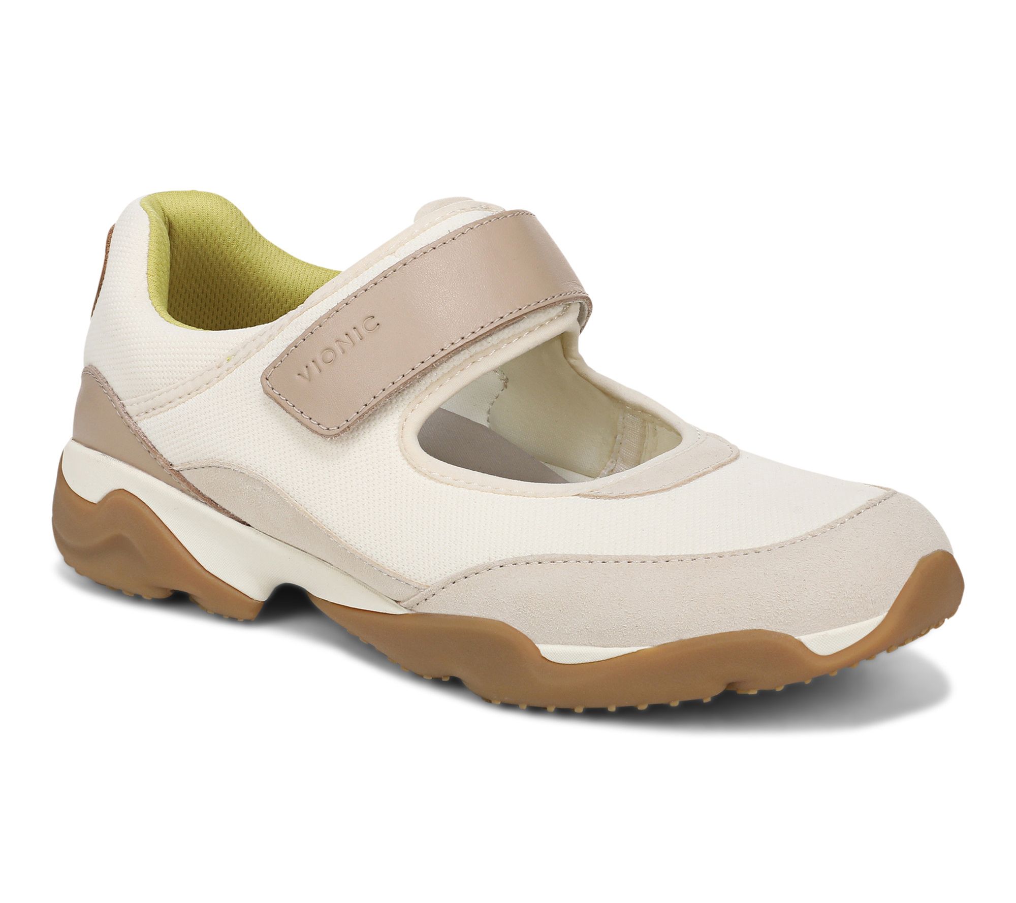 Vionic Textile & Suede Mary Jane Sneaker - Walk Slim Giselle