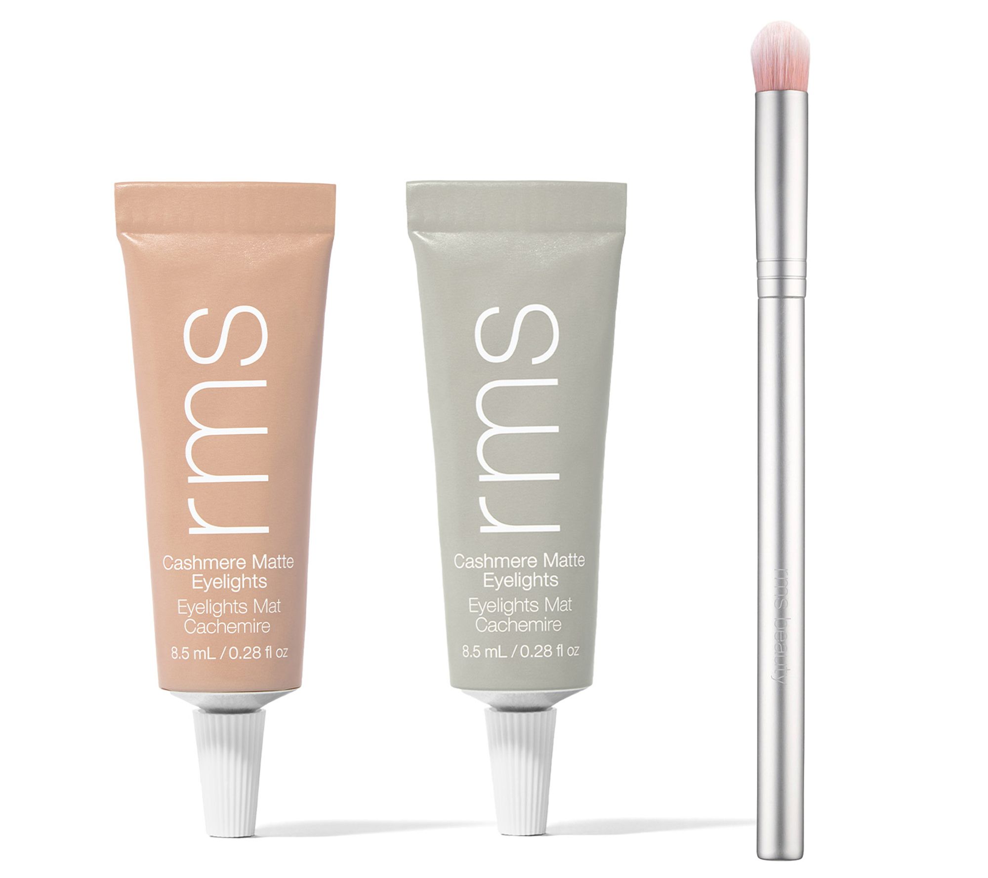 RMS Beauty Cashmere Matte Eyelights Duo with Eye Polish Brush