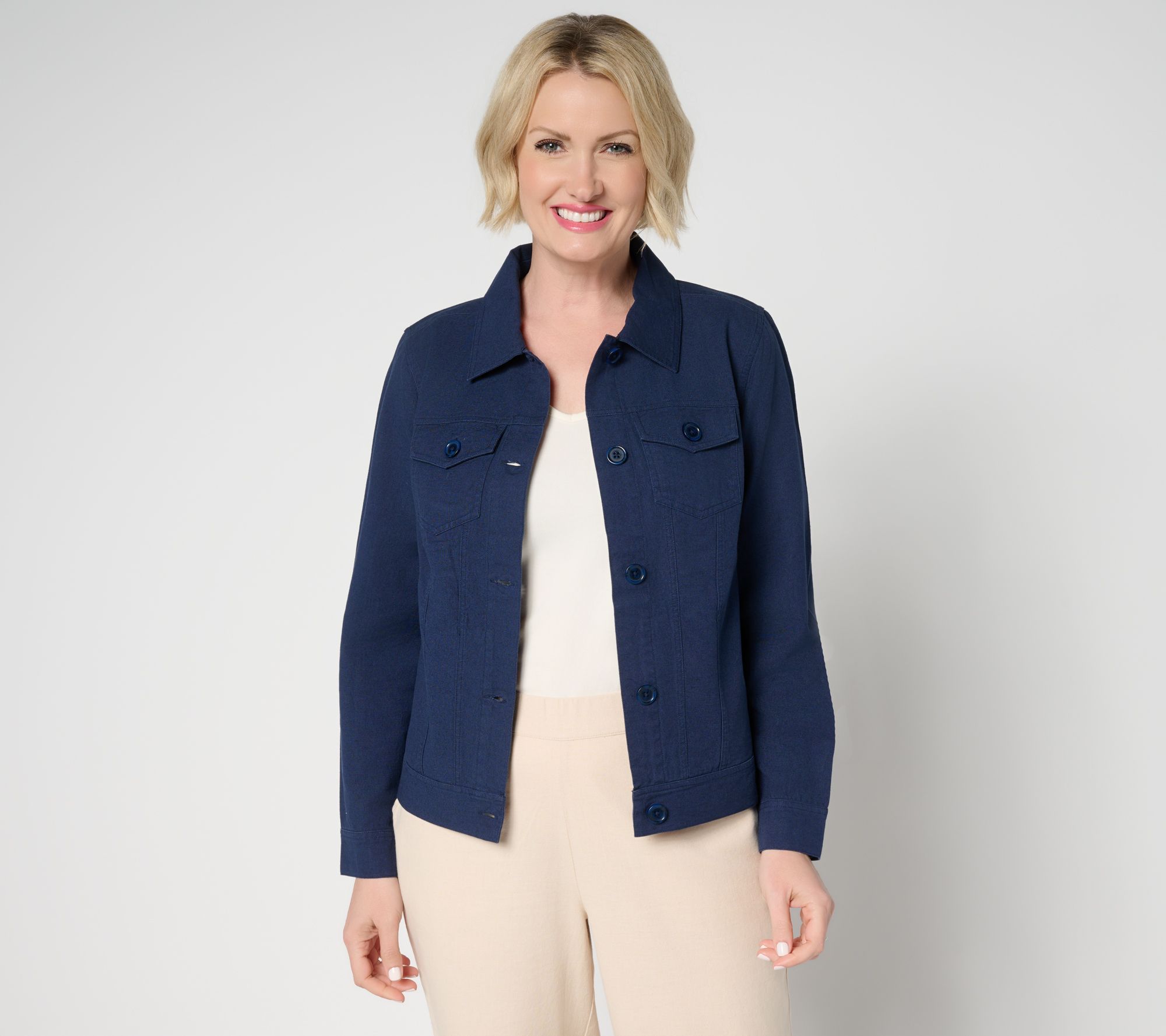 "As Is" BEAUTIFUL by Lawrence Zarian Linen Blend Jacket