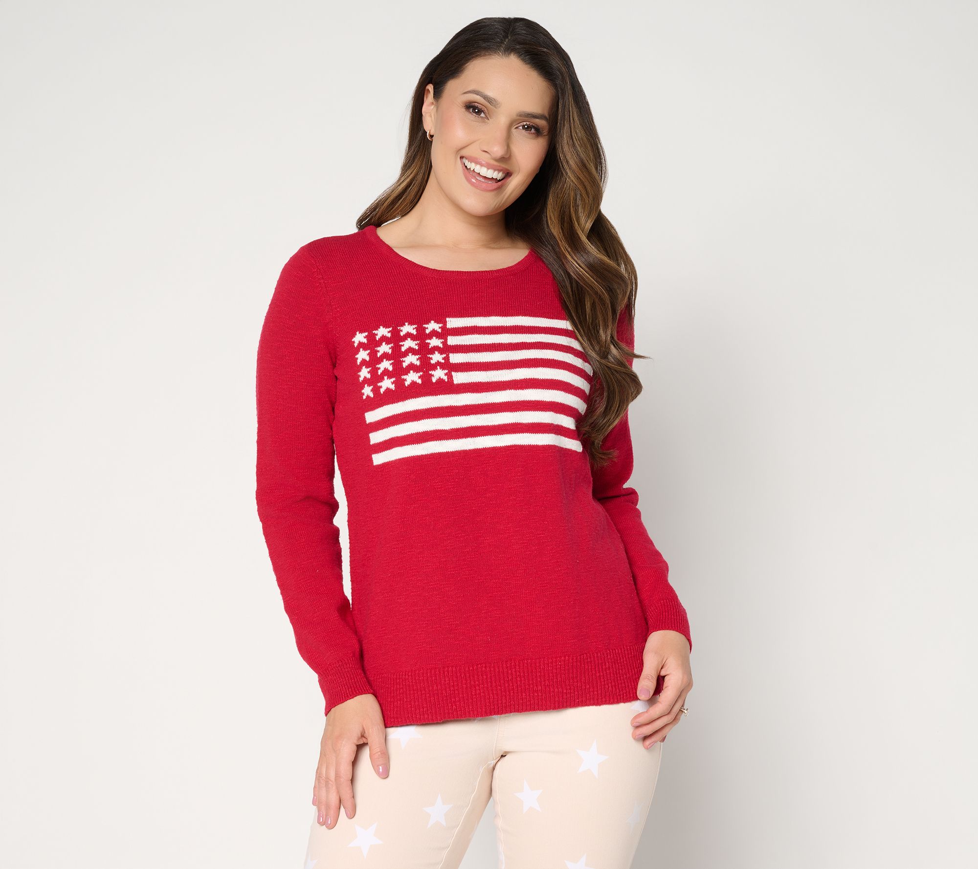 Belle by Kim Gravel America the Beautiful Slub Sweater