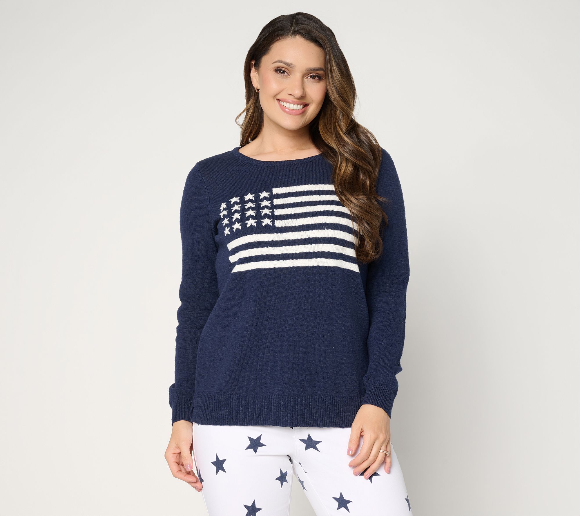 Belle by Kim Gravel America the Beautiful Slub Sweater