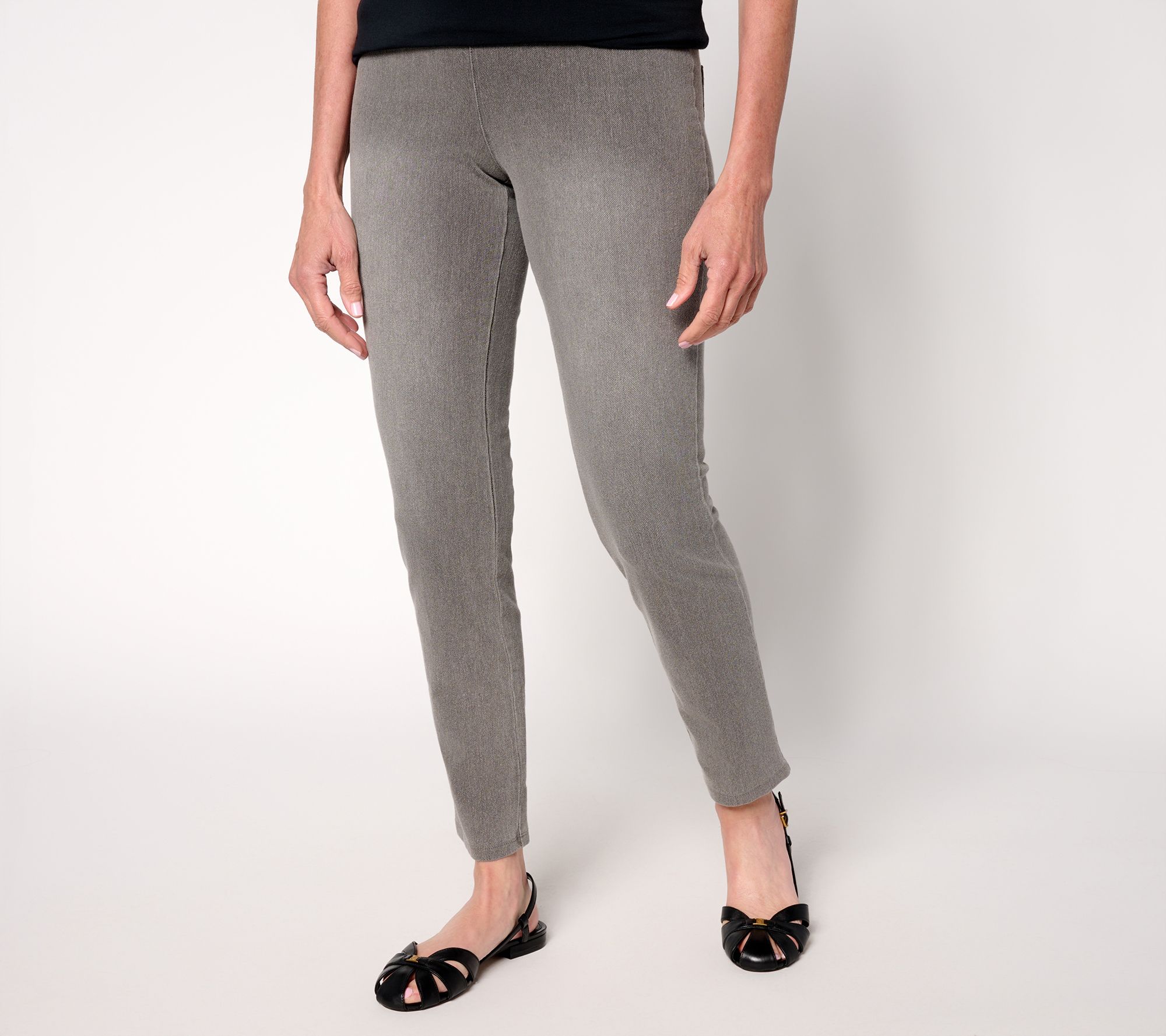 "As Is" Women with Control Tummy Control Petite Stretch Denim Jeans