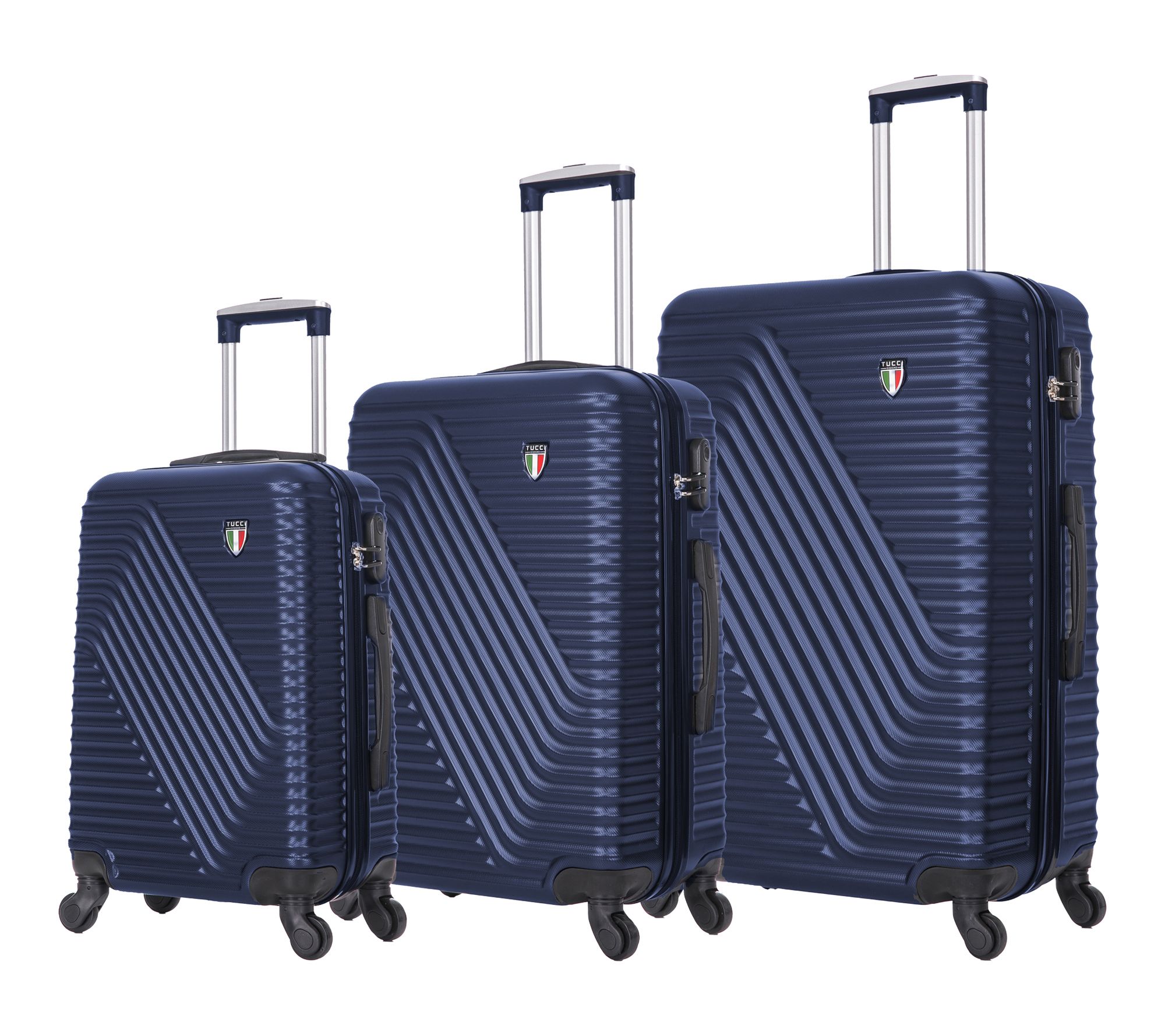 TUCCI Italy TRAVOLA 3PC Hardside Luggage Set (20", 24", 28")