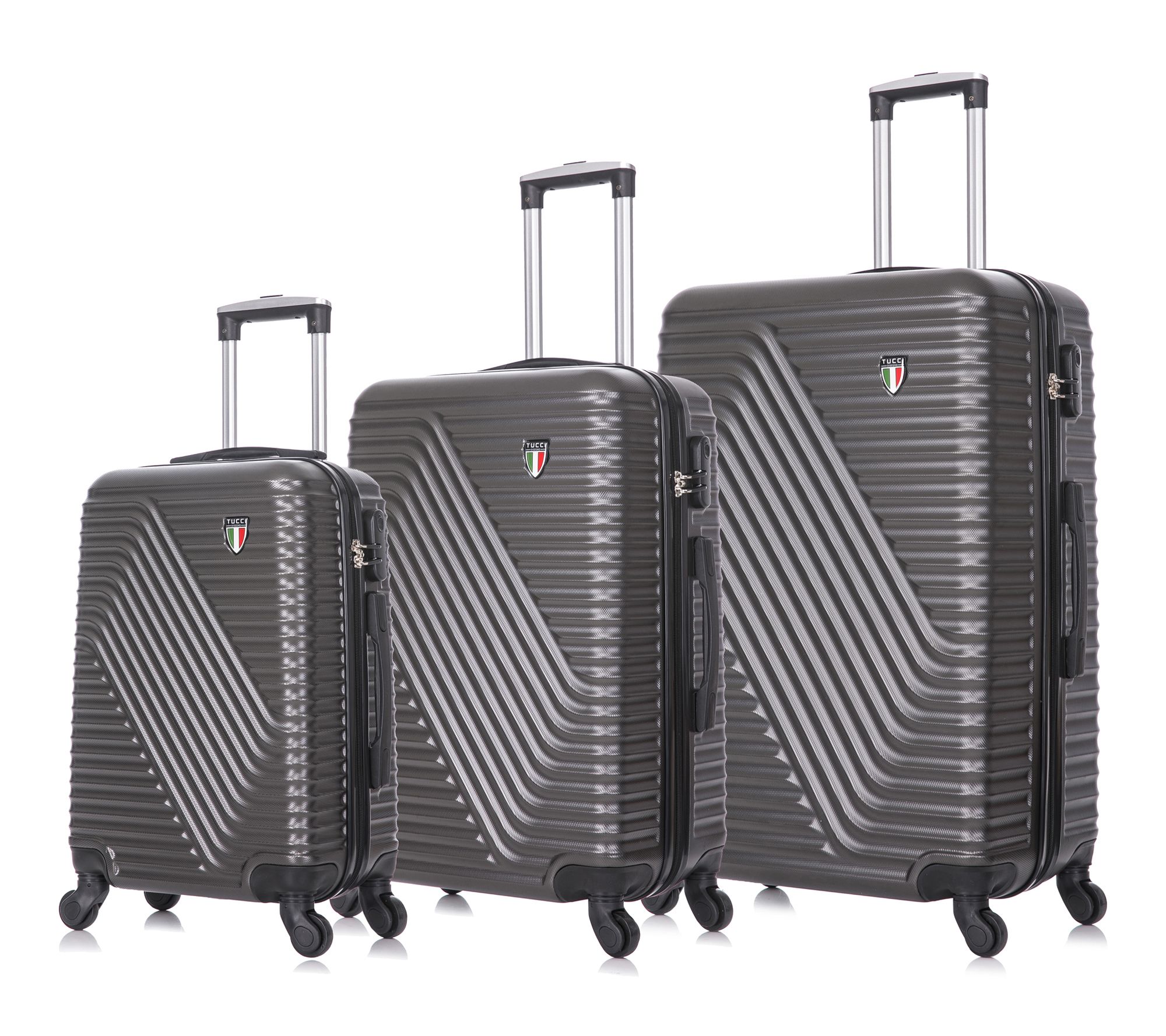 TUCCI Italy TRAVOLA 3PC Hardside Luggage Set (2 0", 24", 28")