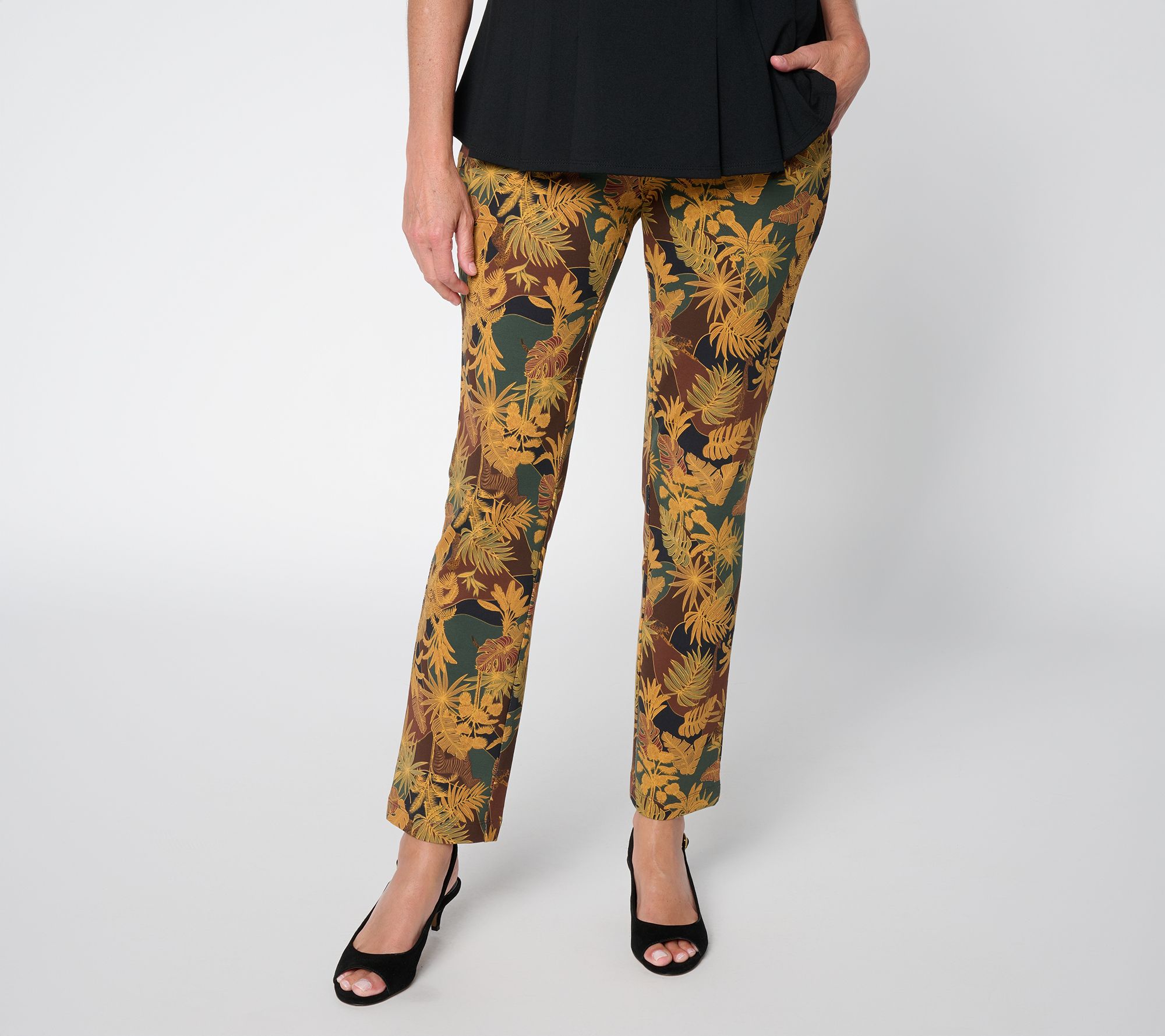Women with Control Petite Cotton Span Jersey Ankle Empower Pant