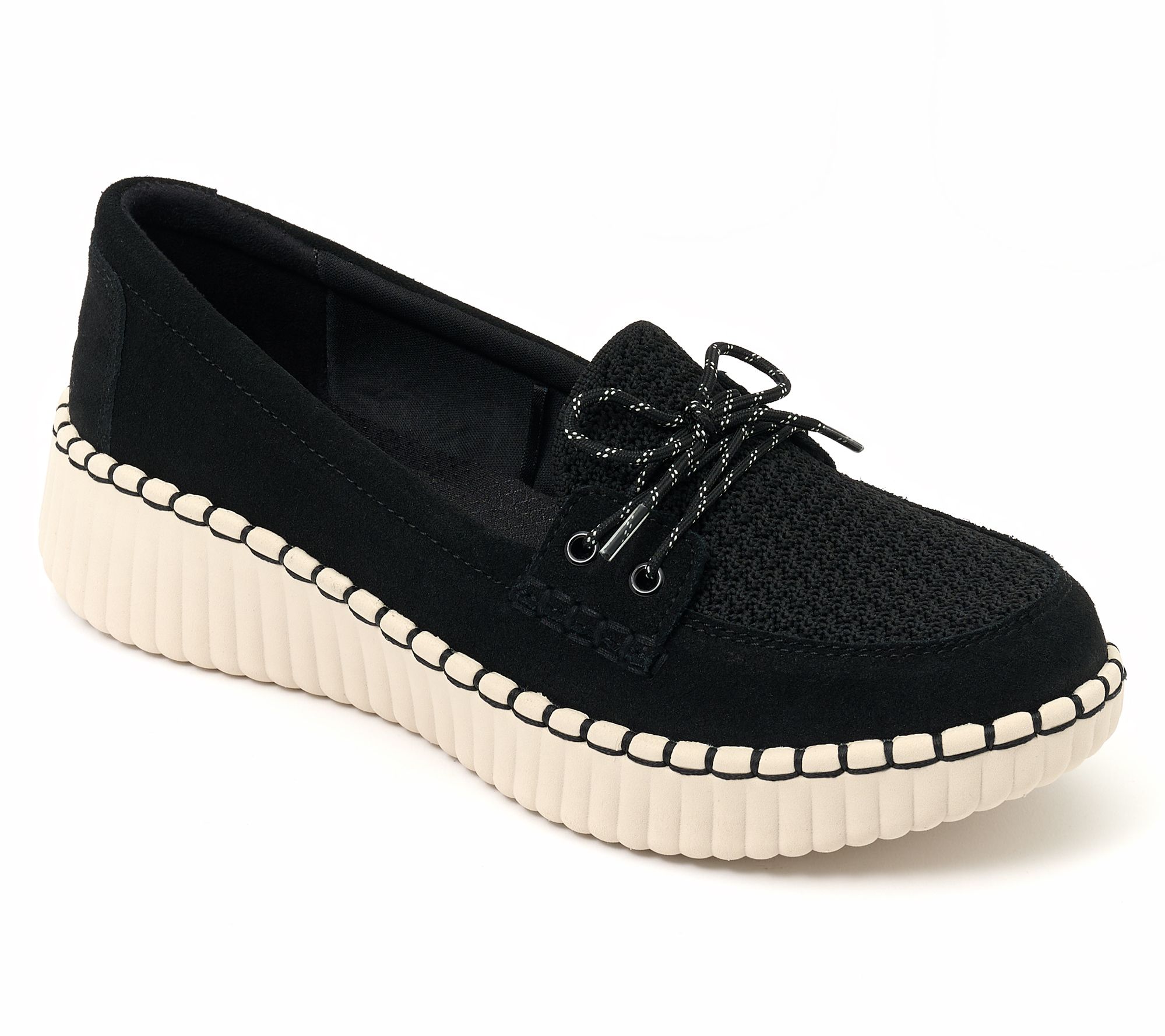 Skechers Wilshire Blvd Suede & Knit Boat Shoes