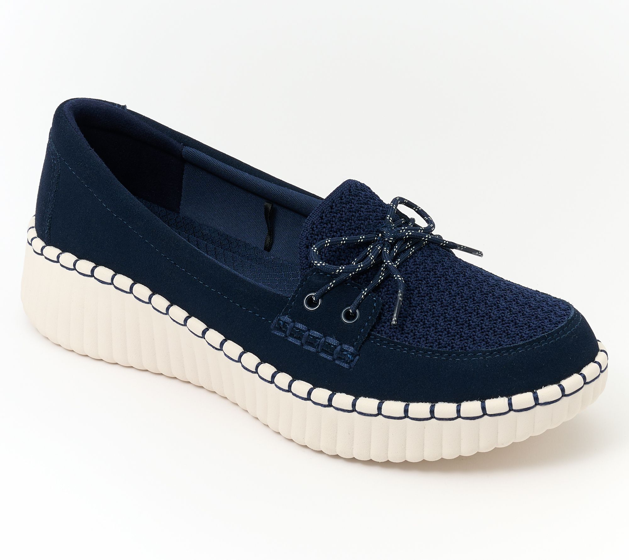 Skechers Wilshire Blvd Suede & Knit Boat Shoes