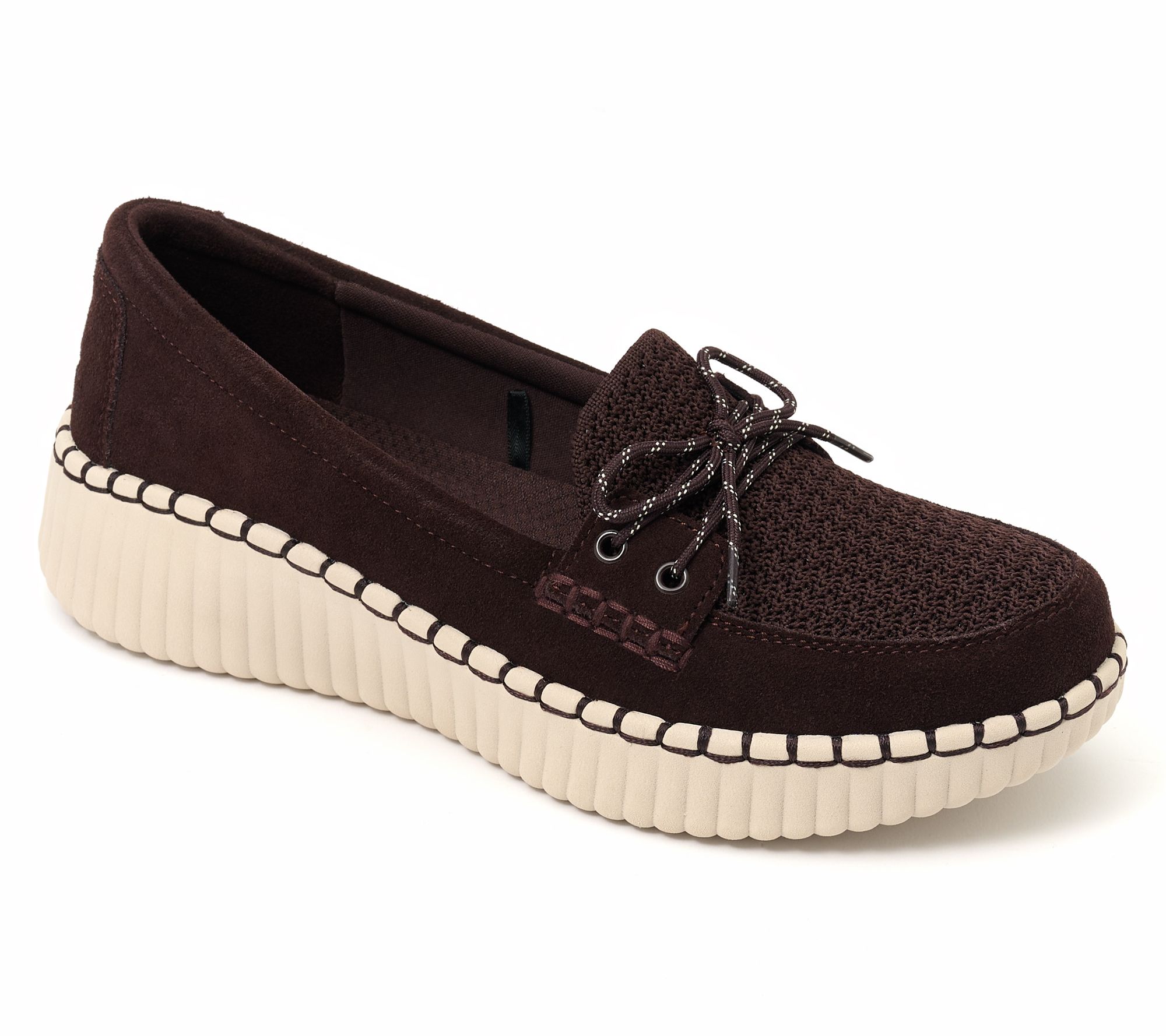 Skechers Wilshire Blvd Suede & Knit Boat Shoes