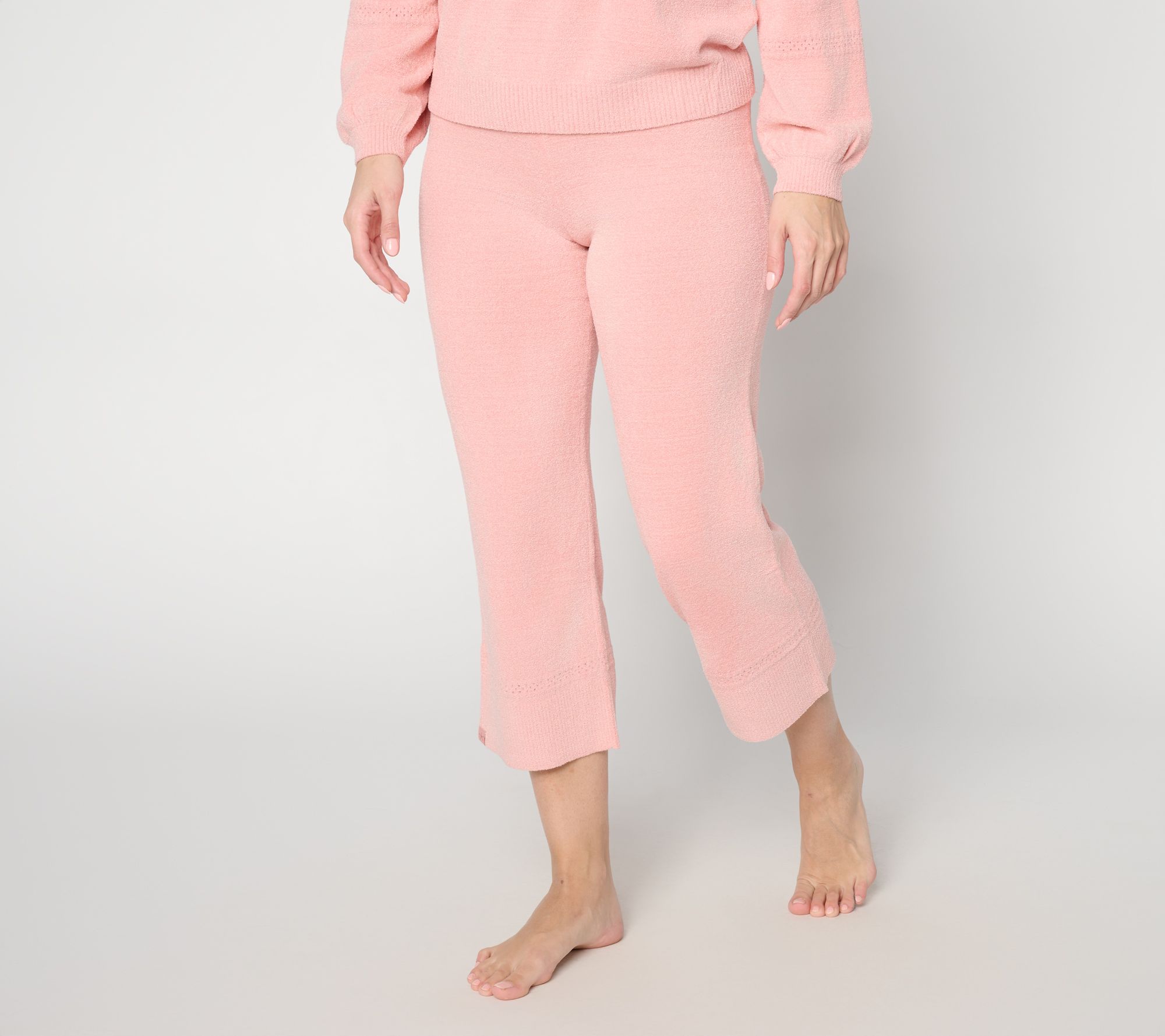 "As Is" Barefoot Dreams Reg CozyChic UltraLiteStitch Crop Pant