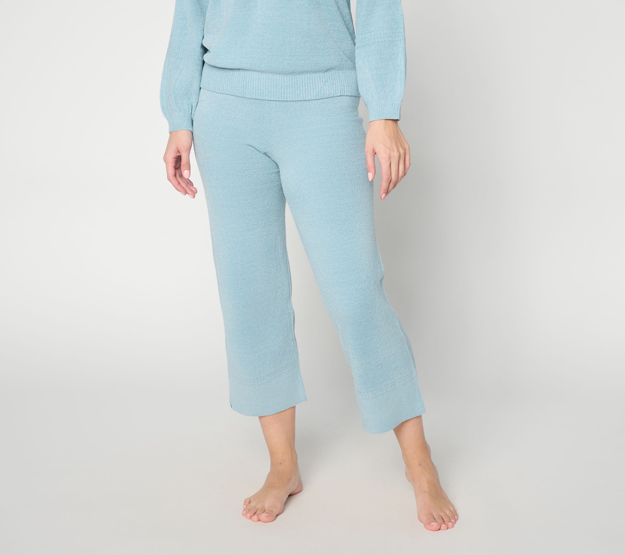 "As Is" Barefoot Dreams Reg CozyChic UltraLiteStitch Crop Pant