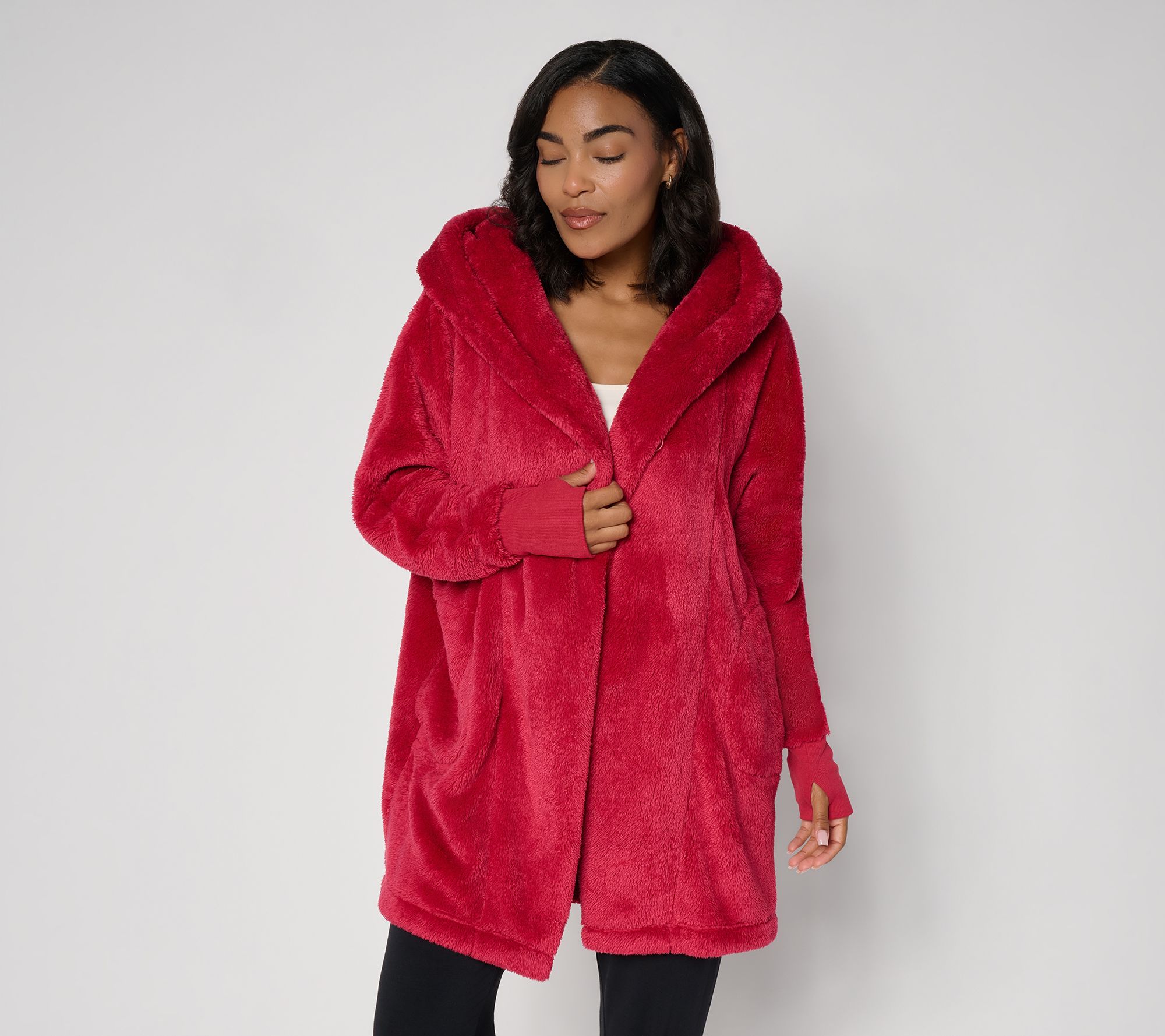  By Jill Martin Wellsoft Single Button Hooded Lounger Lite