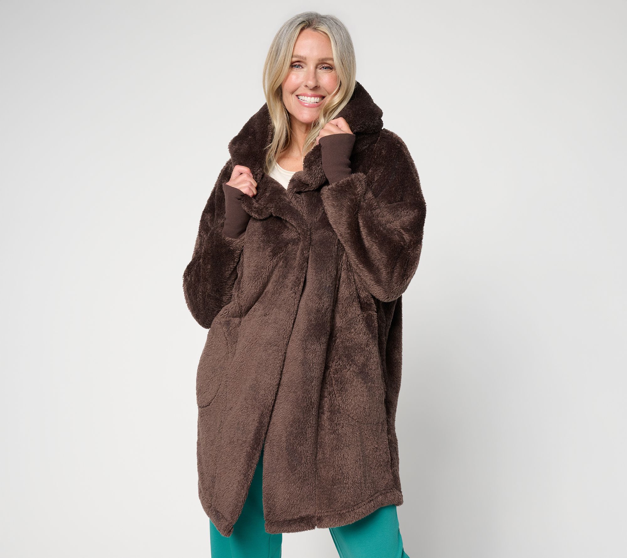 By Jill Martin Wellsoft Single Button Hooded Lounger Lite