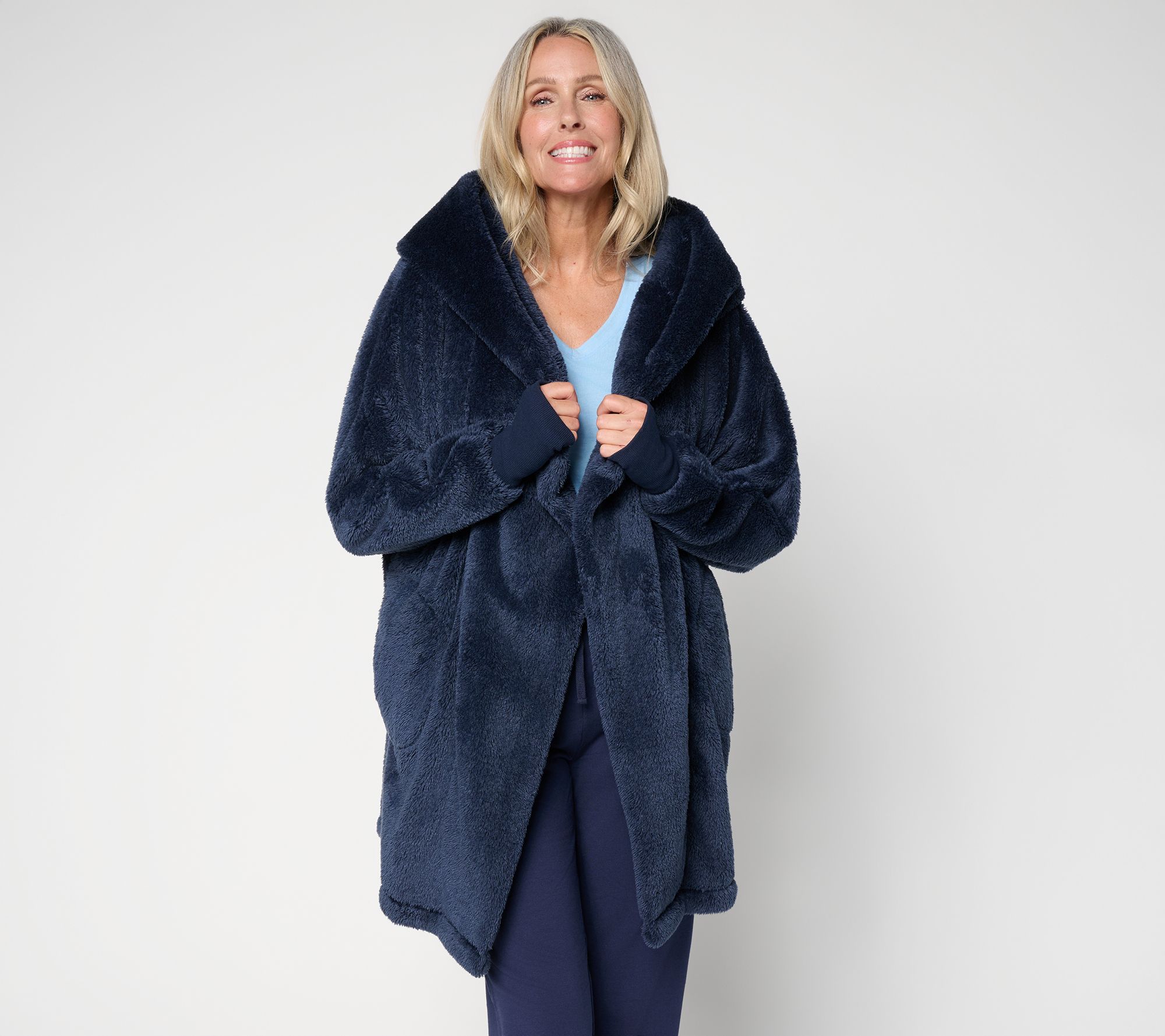 By Jill Martin Wellsoft Single Button Hooded Lounger Lite