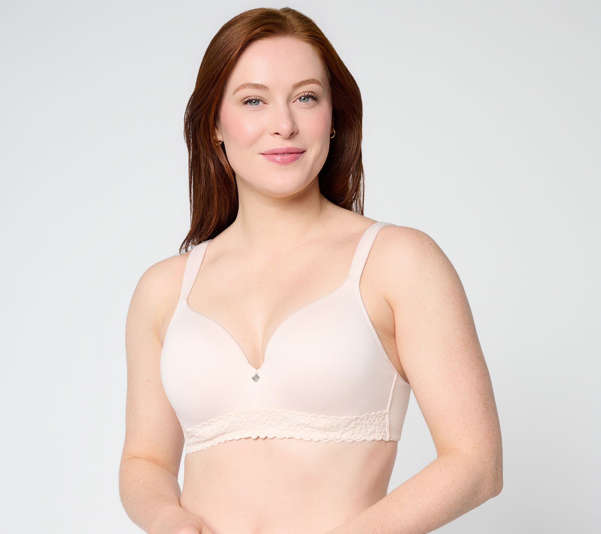 "As Is" Breezies Lace Touch Underwire T-Shirt Bra