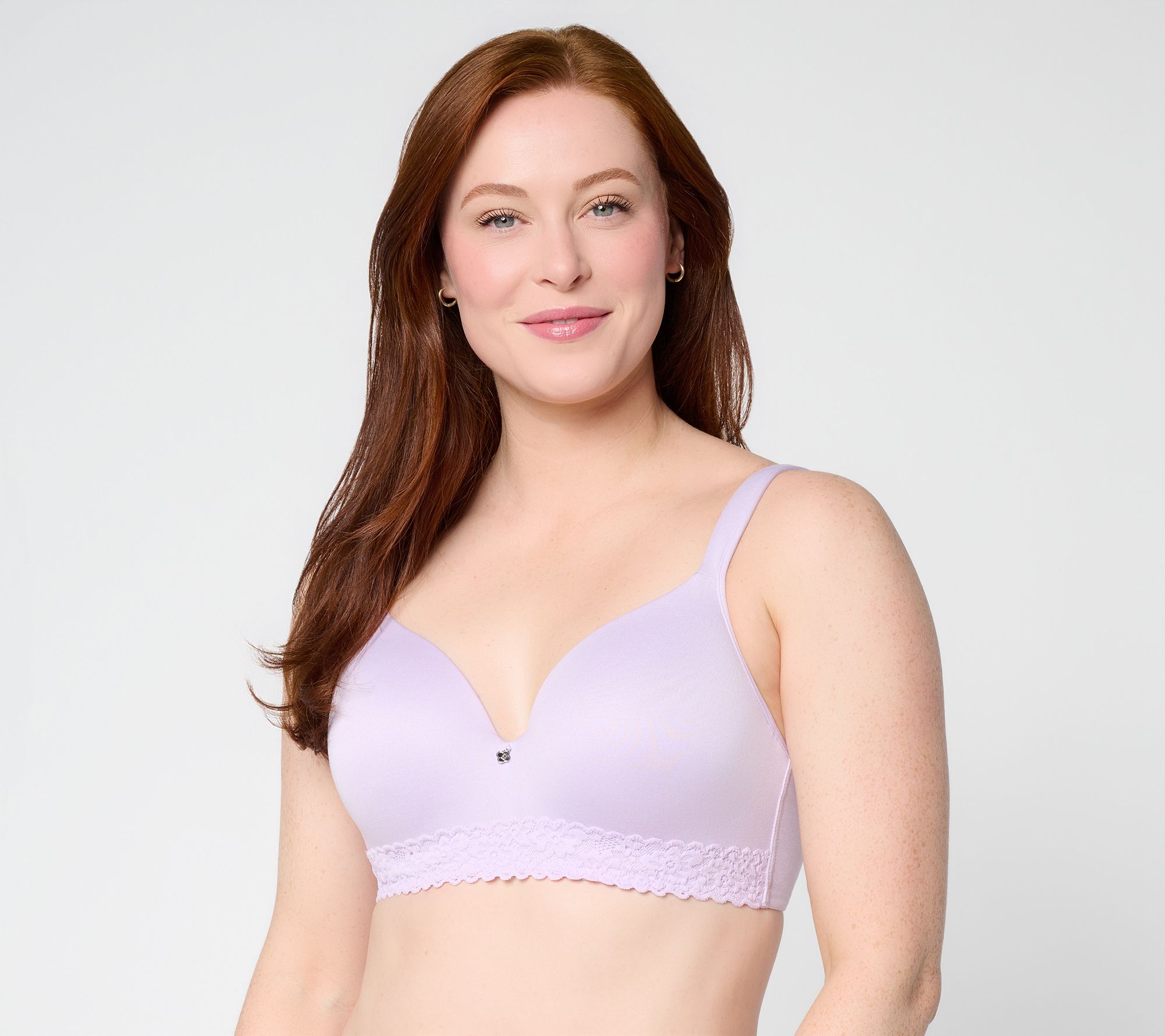"As Is" Breezies Lace Touch Underwire T-Shirt Bra