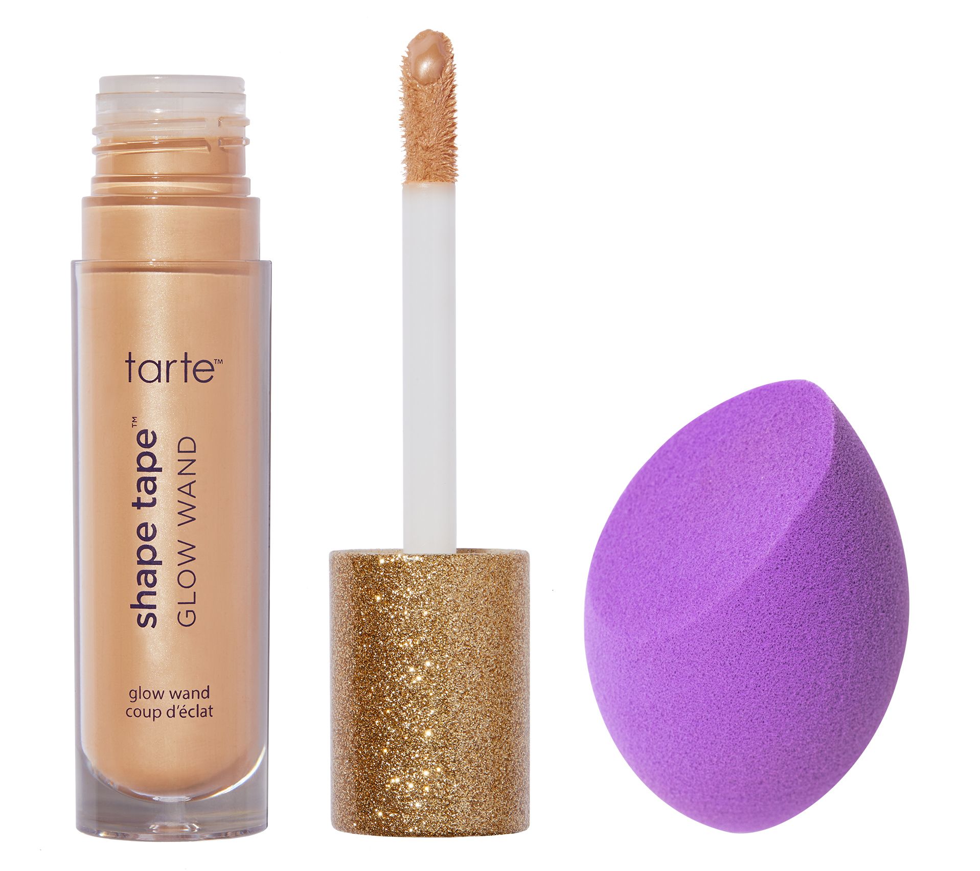  tarte shape tape glow wand liquid brightener & sponge